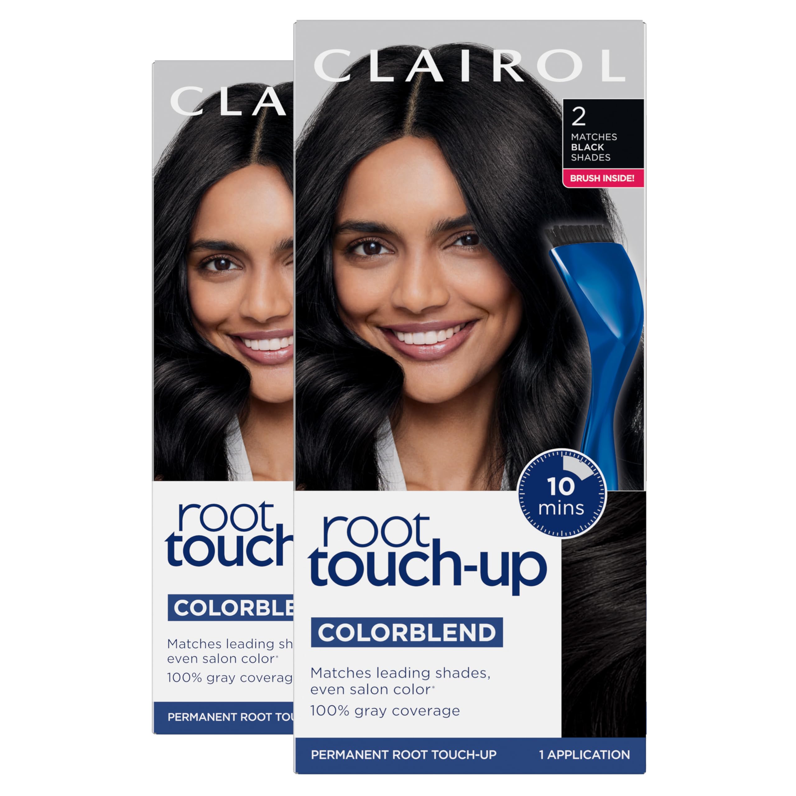 Foto 2 pulgar | Tinte De Pelo Clairol Root Touch-up Permanent, 2 Negros, 2 Unidades - Venta Internacional.