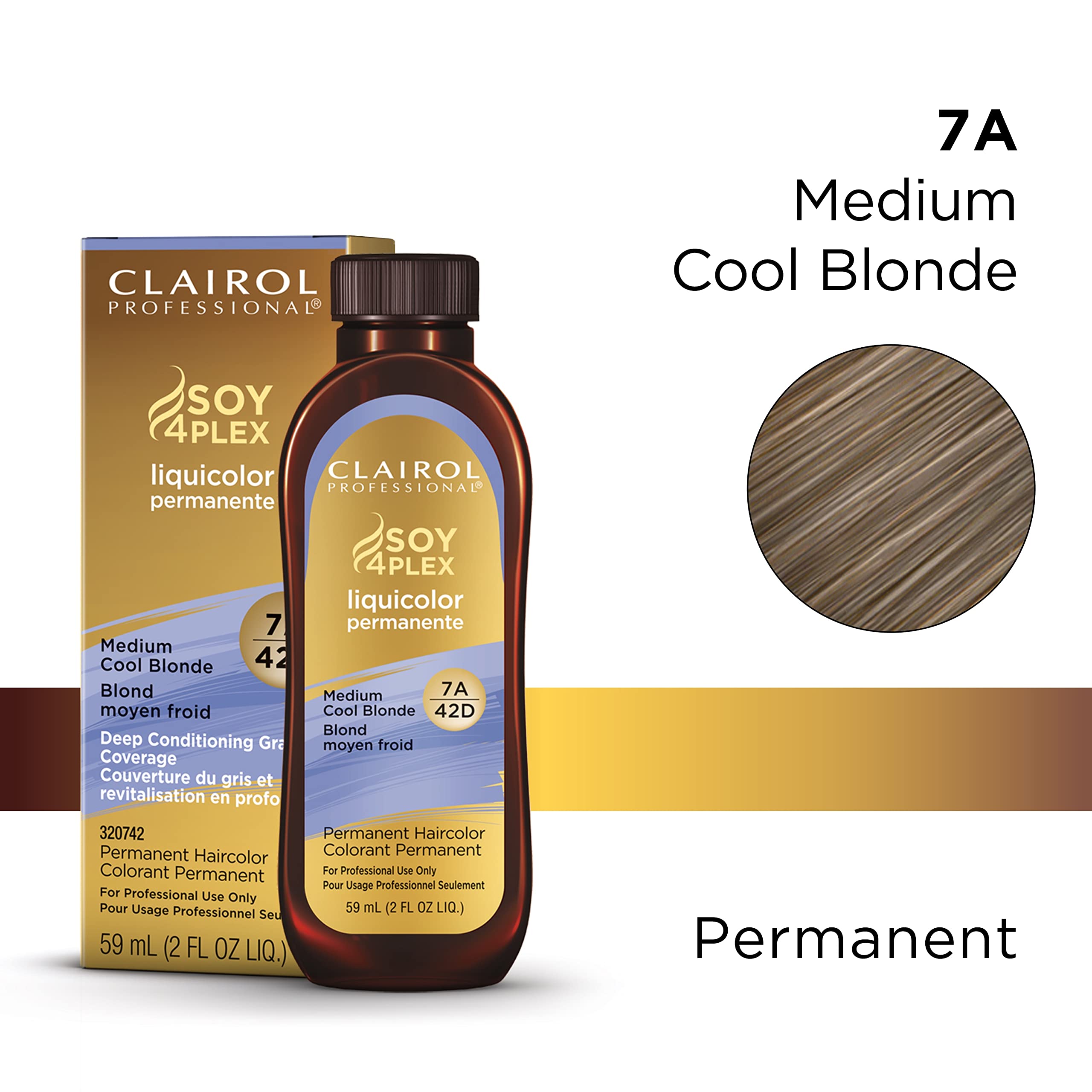 Foto 3 pulgar | Tinte De Pelo Clairol Professional Liquicolor 7a Medium Cool Rubio - Venta Internacional.
