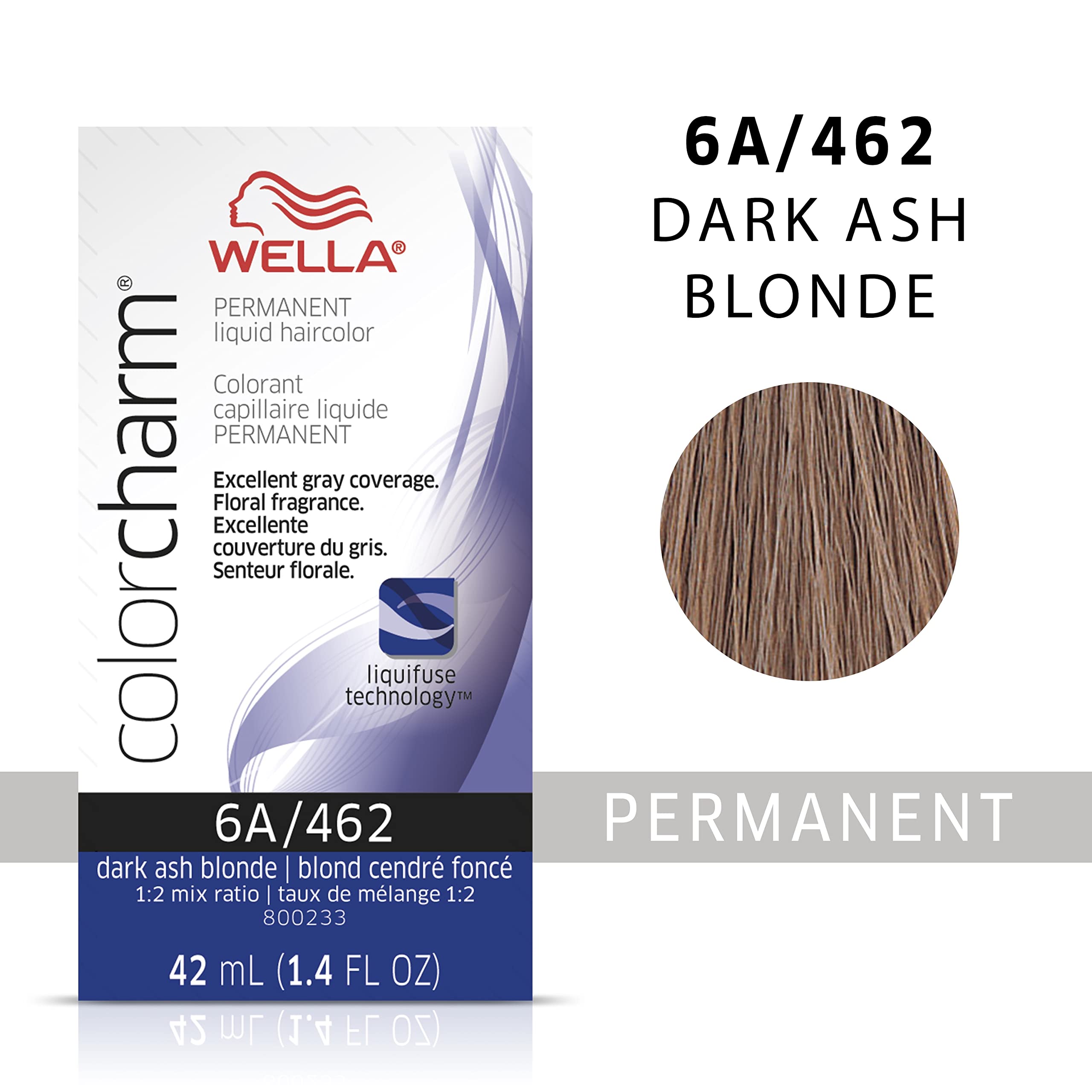 Foto 2 | Tinte De Pelo Wella Color Charm Permanent 6a, Rubio Ceniza Ahumado Oscuro - Venta Internacional.