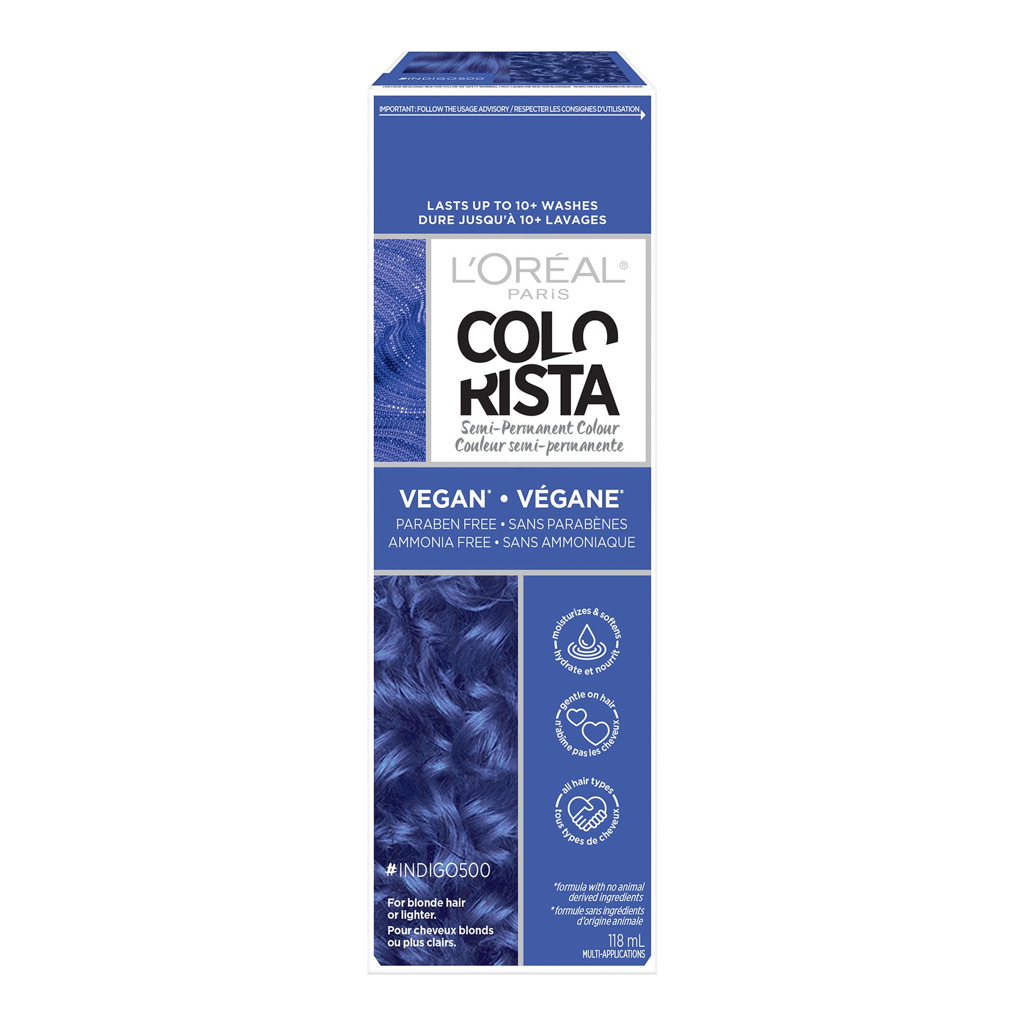 Tinte De Pelo L'oreal Paris Colorista Semi Permanent Indigo - Venta Internacional.