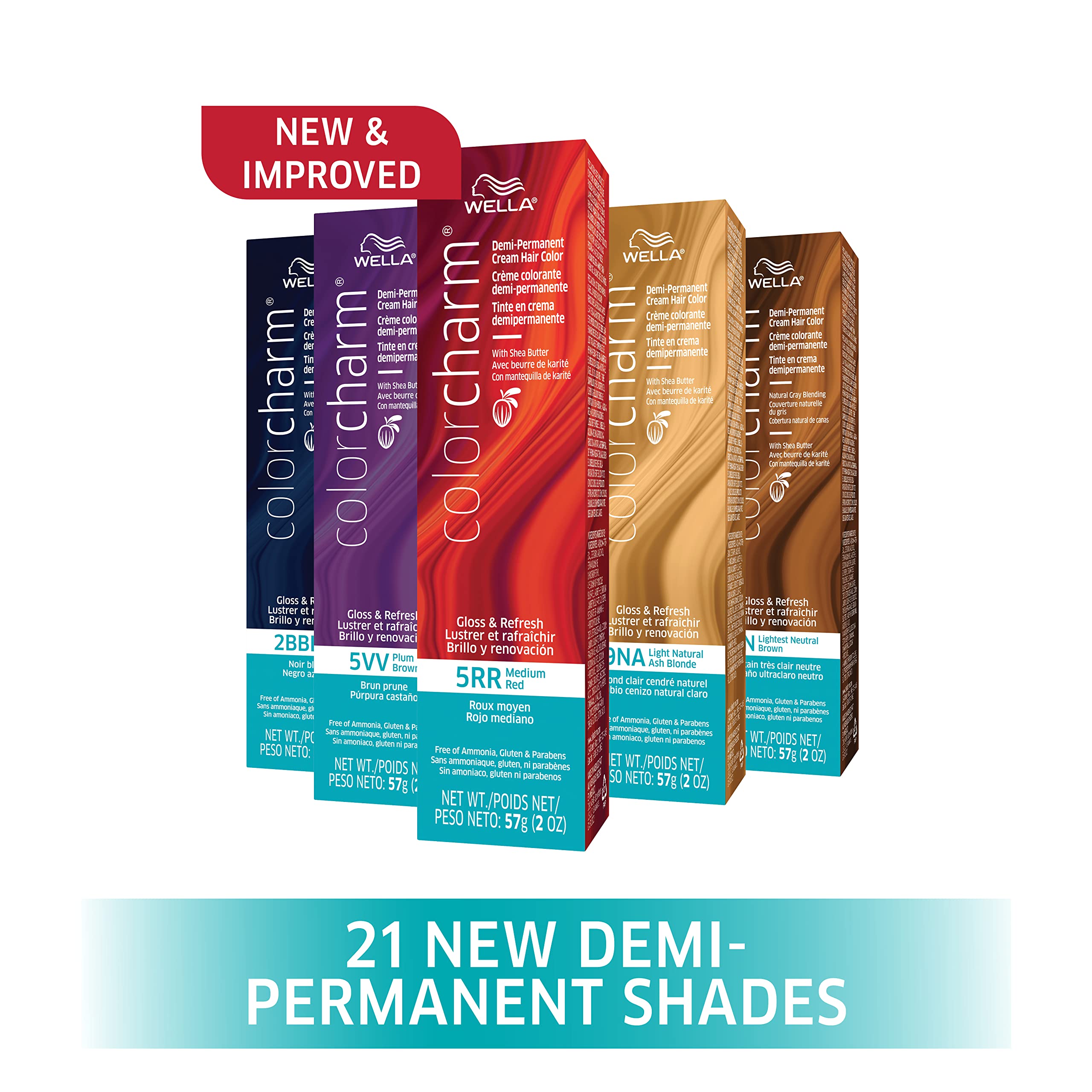 Foto 6 | Brillo De Pelo Wella Color Charm Demi Permanent 3vv Marrón Violeta Oscuro - Venta Internacional.