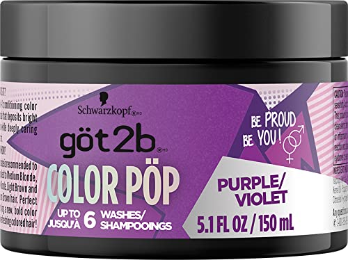 Foto 8 pulgar | Mascarilla Para Teñir El Cabello Got2b Color Pop Semipermanente Púrpura 150 Ml - Venta Internacional.