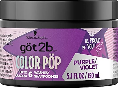 Foto 7 | Mascarilla Para Teñir El Cabello Got2b Color Pop Semipermanente Púrpura 150 Ml - Venta Internacional.