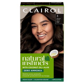Foto 1 | Tinte Para El Cabello Clairol Natural Instincts Demi-permanent 3 Marrón Negro - Venta Internacional.