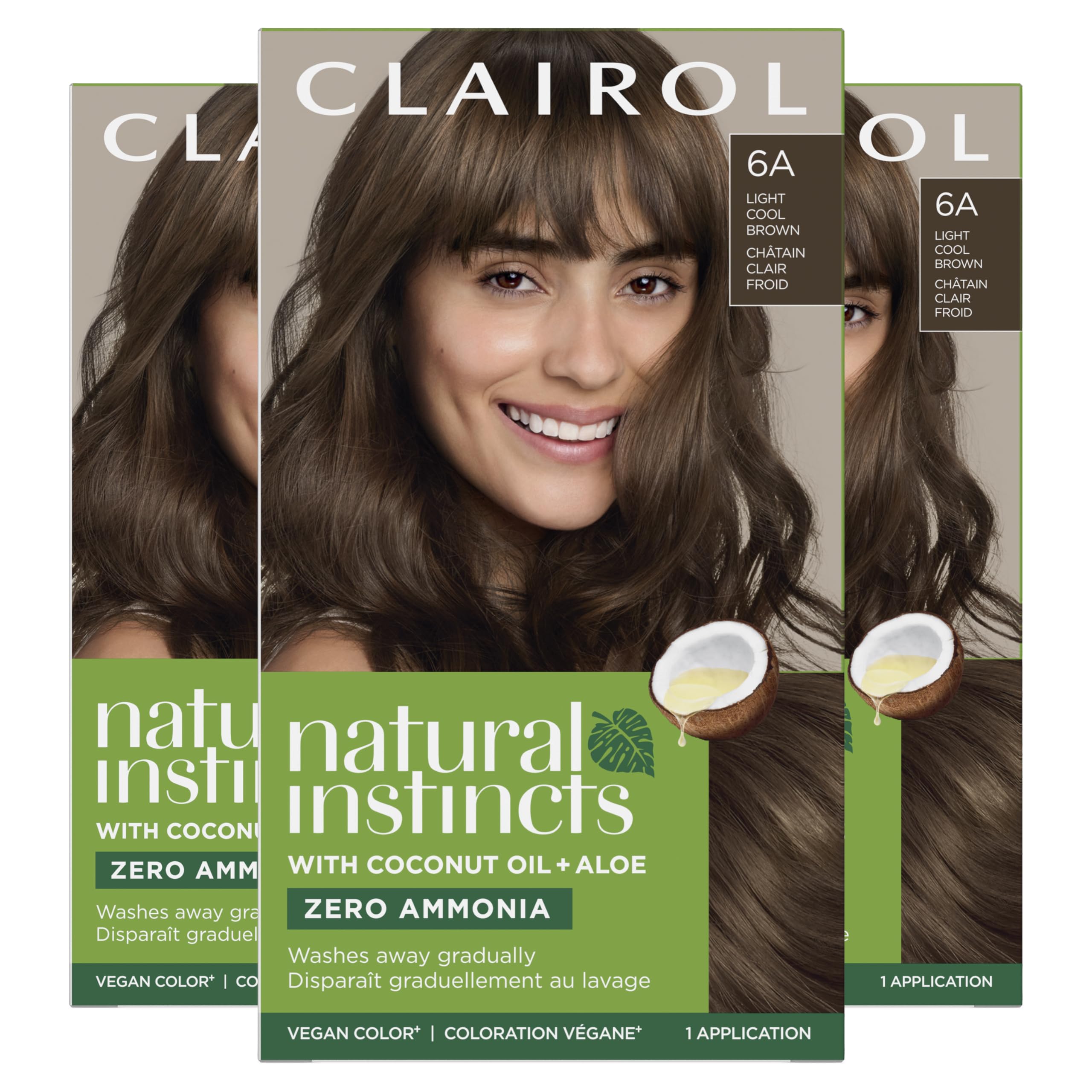 Tinte Para El Cabello Clairol Natural Instincts Demi-permanent 6a Brown - Venta Internacional.