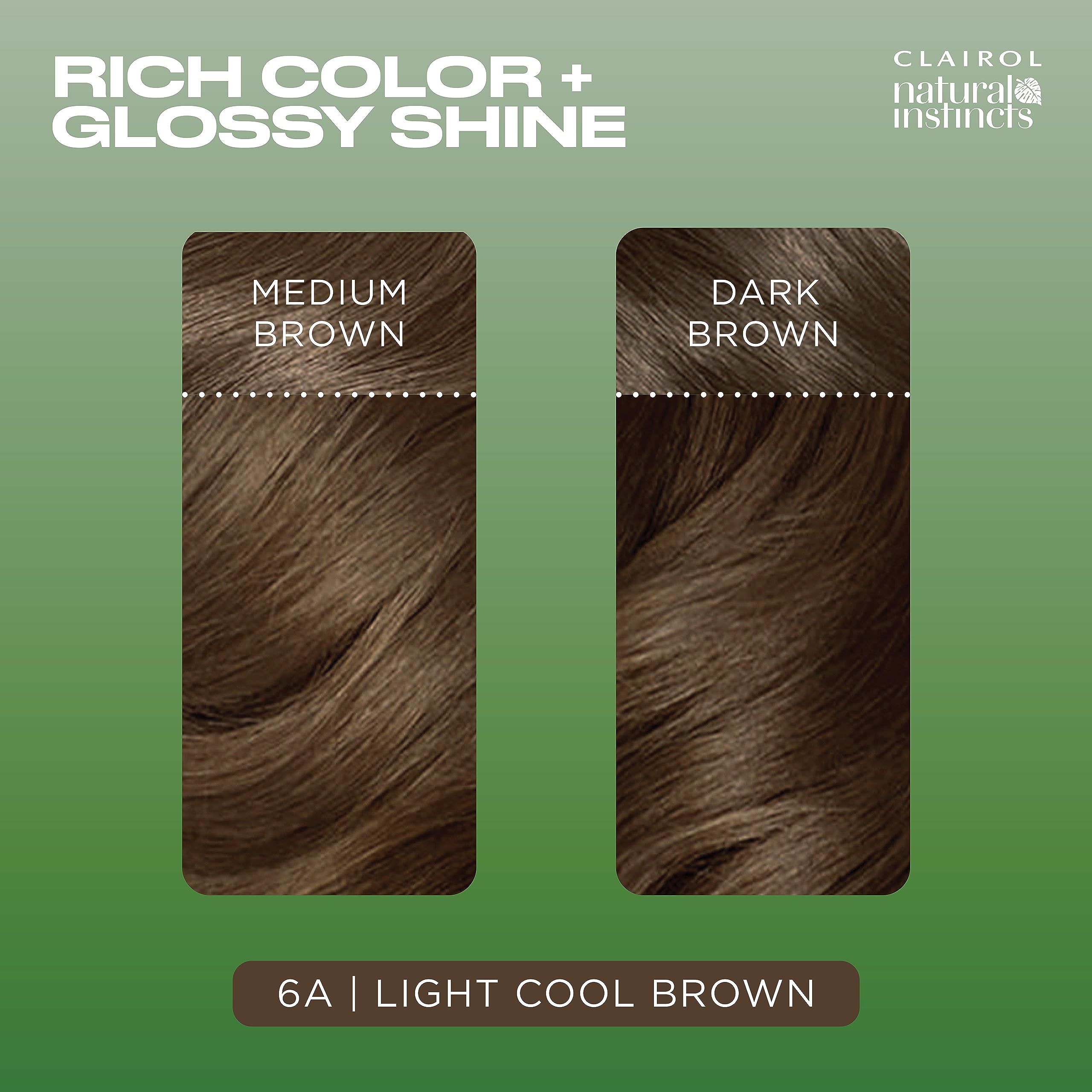 Foto 5 pulgar | Tinte Para El Cabello Clairol Natural Instincts Demi-permanent 6a Brown - Venta Internacional.