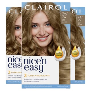 Foto 1 | Tinte Para El Cabello Clairol Nice'n Easy 7c, Rubio Oscuro Y Fresco, Paquete De 3 - Venta Internacional.