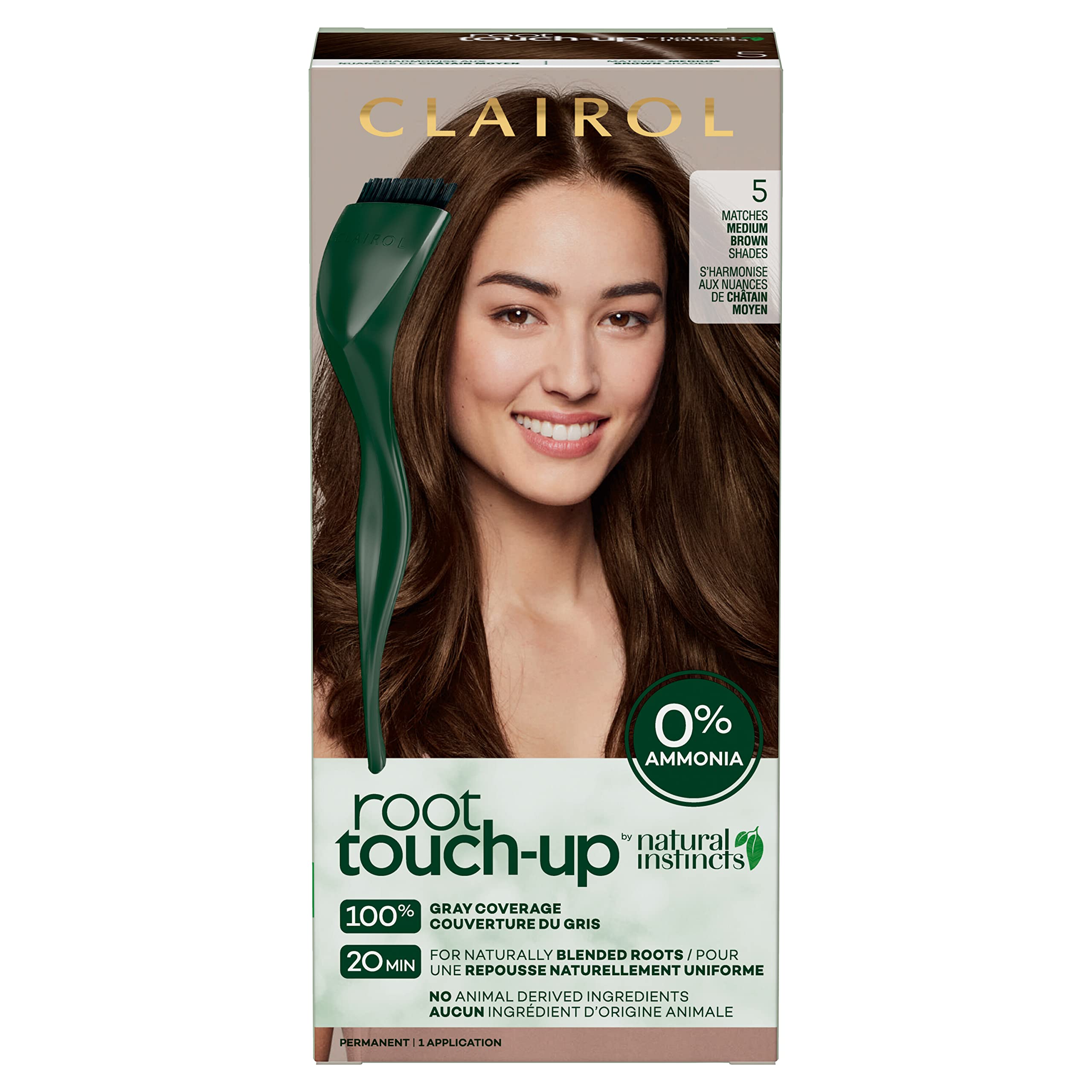 Foto 2 pulgar | Tinte Para El Cabello Clairol Root Touch-up Natural Instincts 5 Marrón Medio - Venta Internacional.