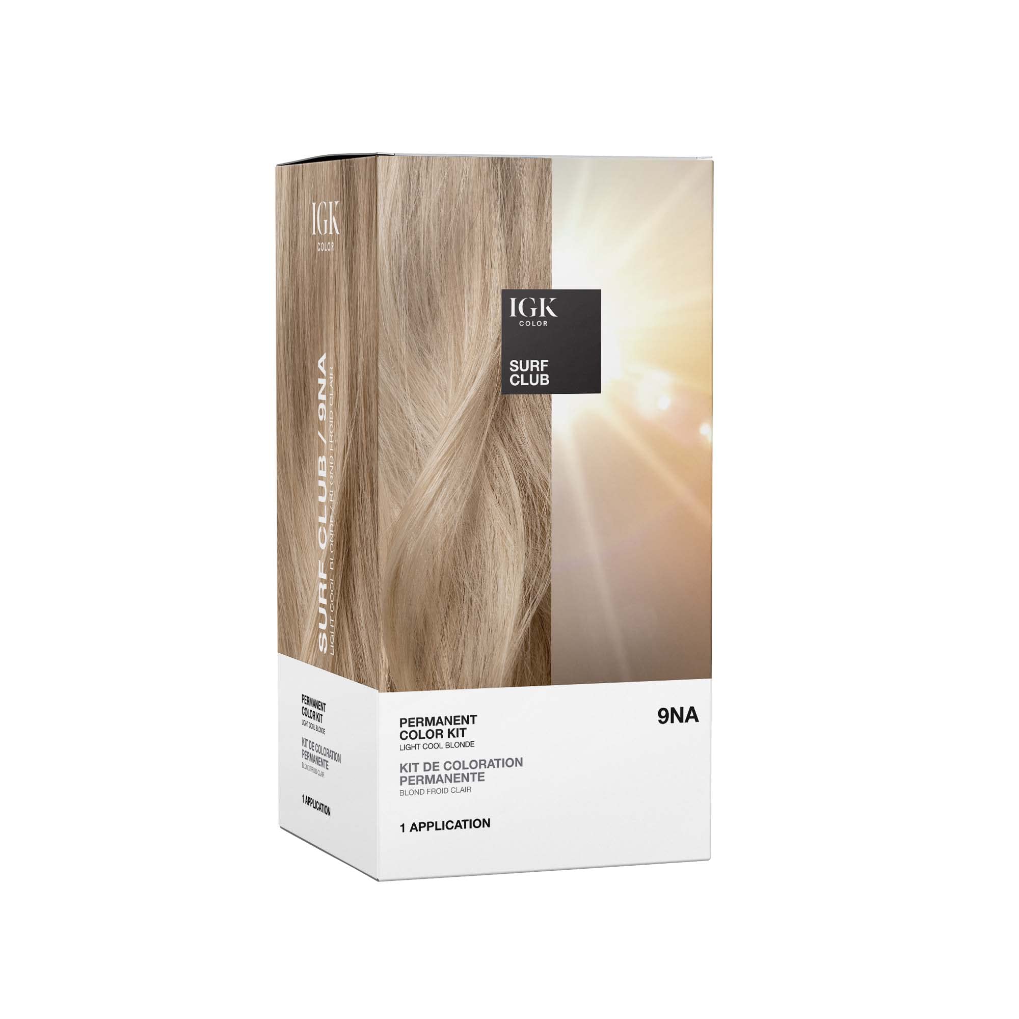 Foto 1 | Kit De Coloración Para El Cabello Igk Surf Club Light Cool Blonde 9na 140ml - Venta Internacional.