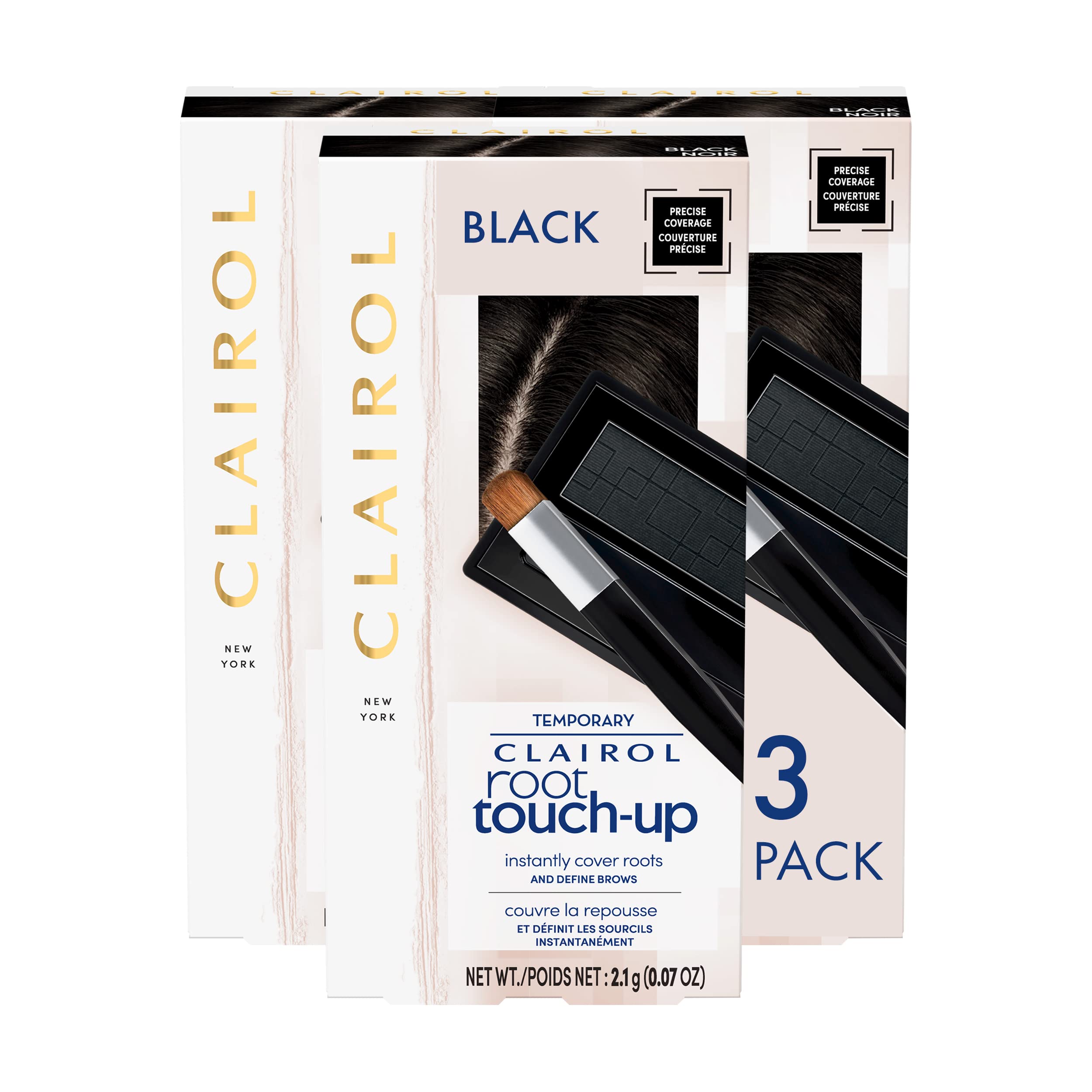 Foto 2 pulgar | Polvo Corrector Temporal Root Touch-up Clairol Black - Venta Internacional.