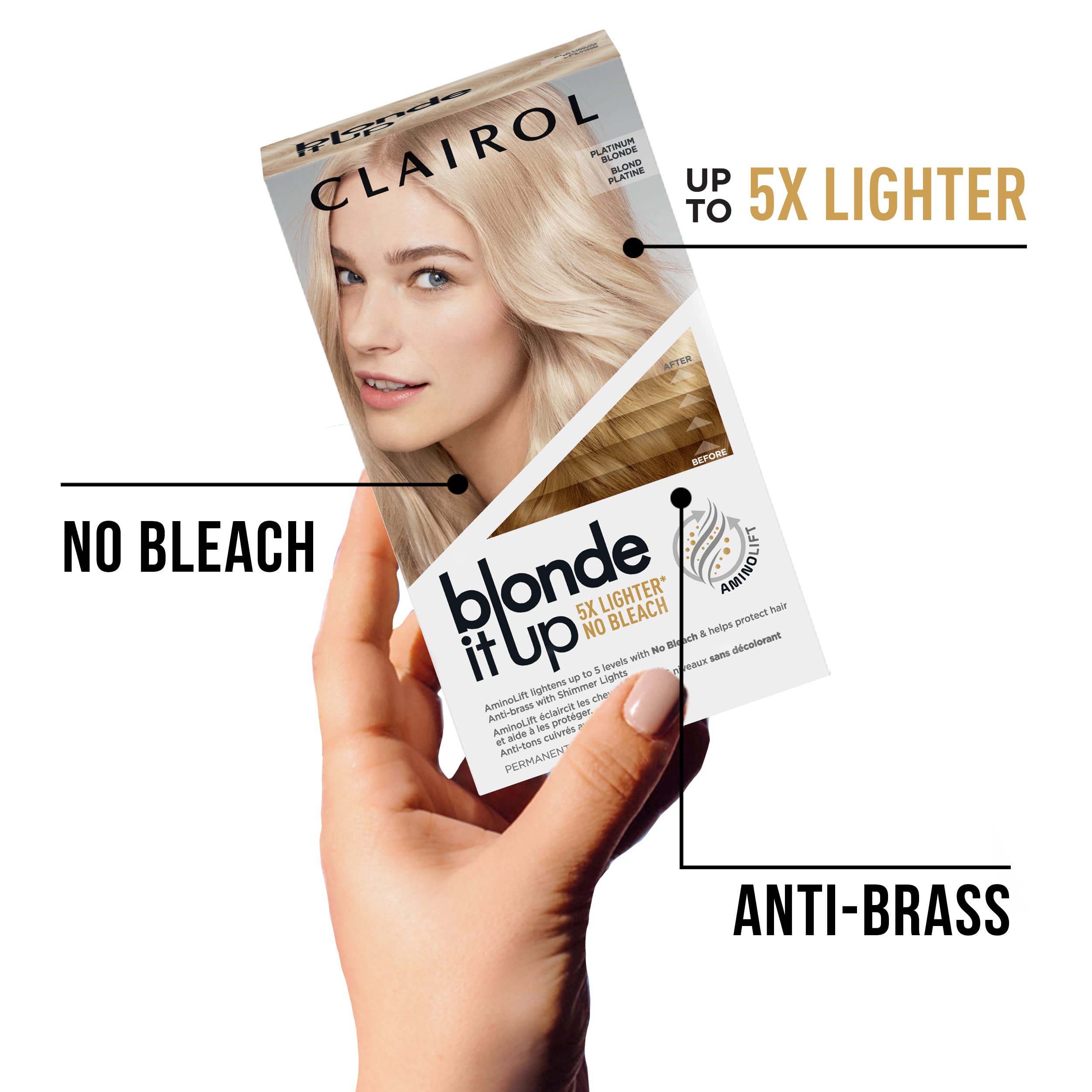 Foto 4 pulgar | Tinte Para El Cabello Clairol Blonde It Up Permanent Platinum, Paquete De 1 - Venta Internacional.