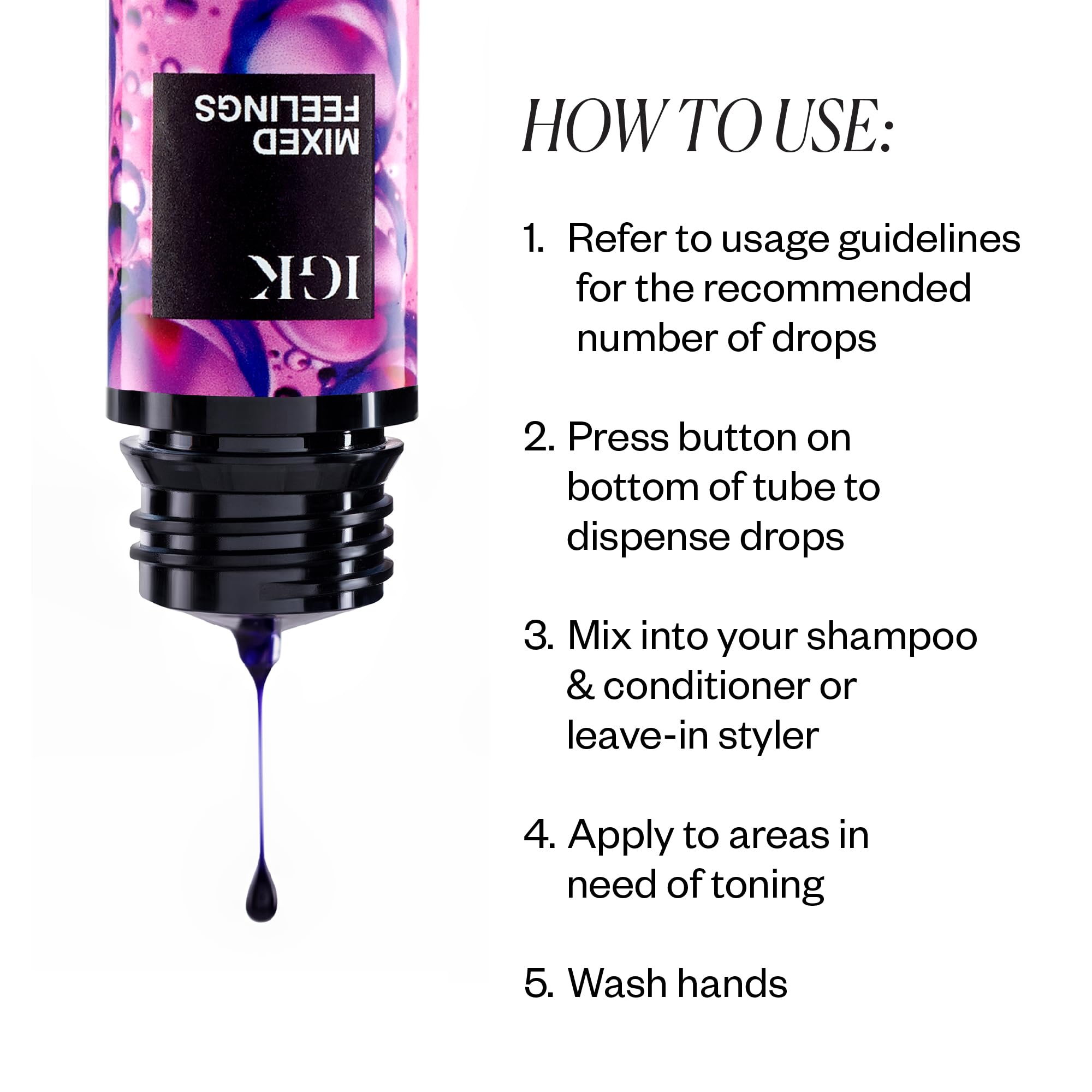 Foto 4 pulgar | Gotas Tonificantes Sin Enjuague Igk Mixed Feelings 30 Ml/30 Ml - Venta Internacional.