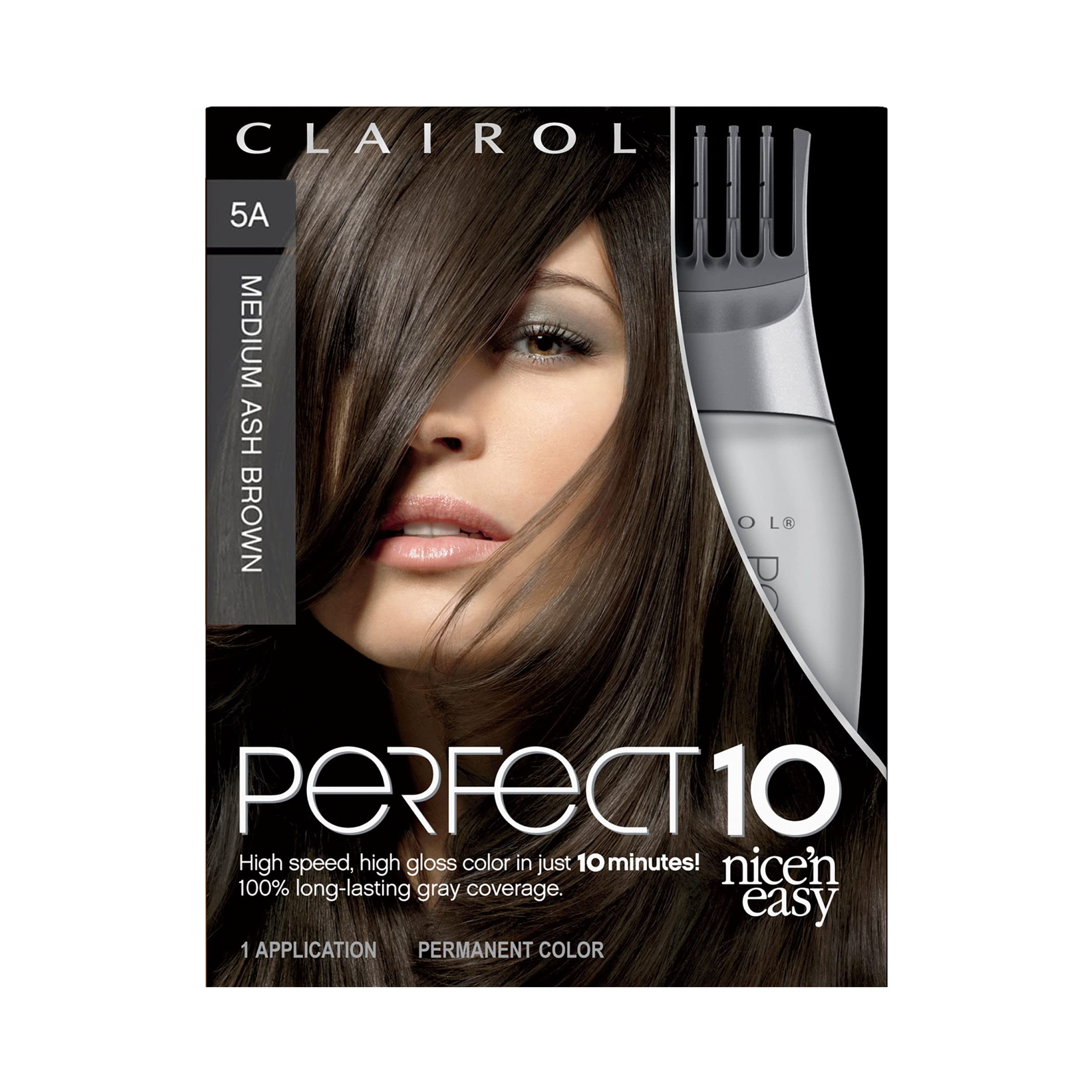 Tinte Para El Cabello Clairol Nice'n Easy Perfect 10 5a Medium Ash Brown - Venta Internacional.