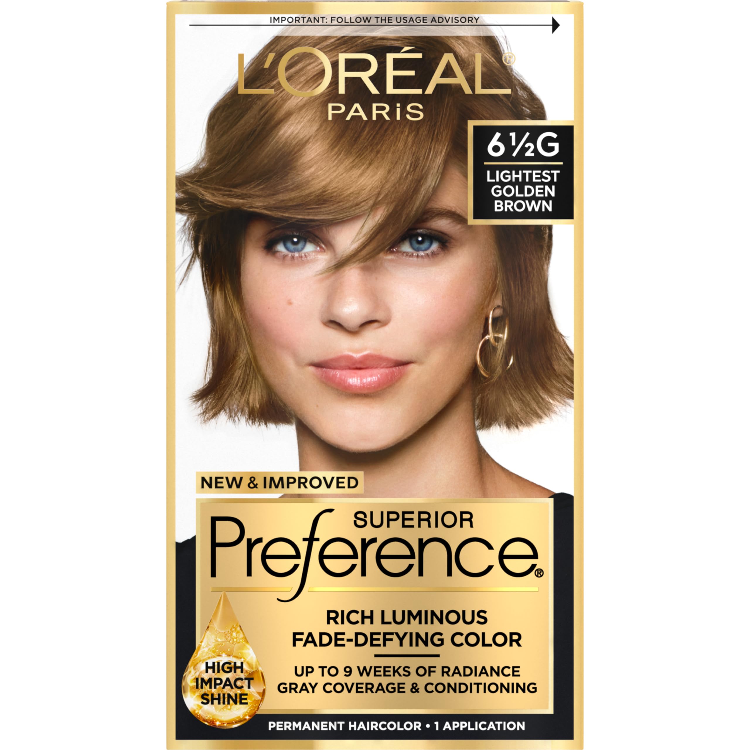 Foto 2 pulgar | Tinte para Cabello L'oreal Paris Superior Preference 6.5g Golden Brown - Venta Internacional