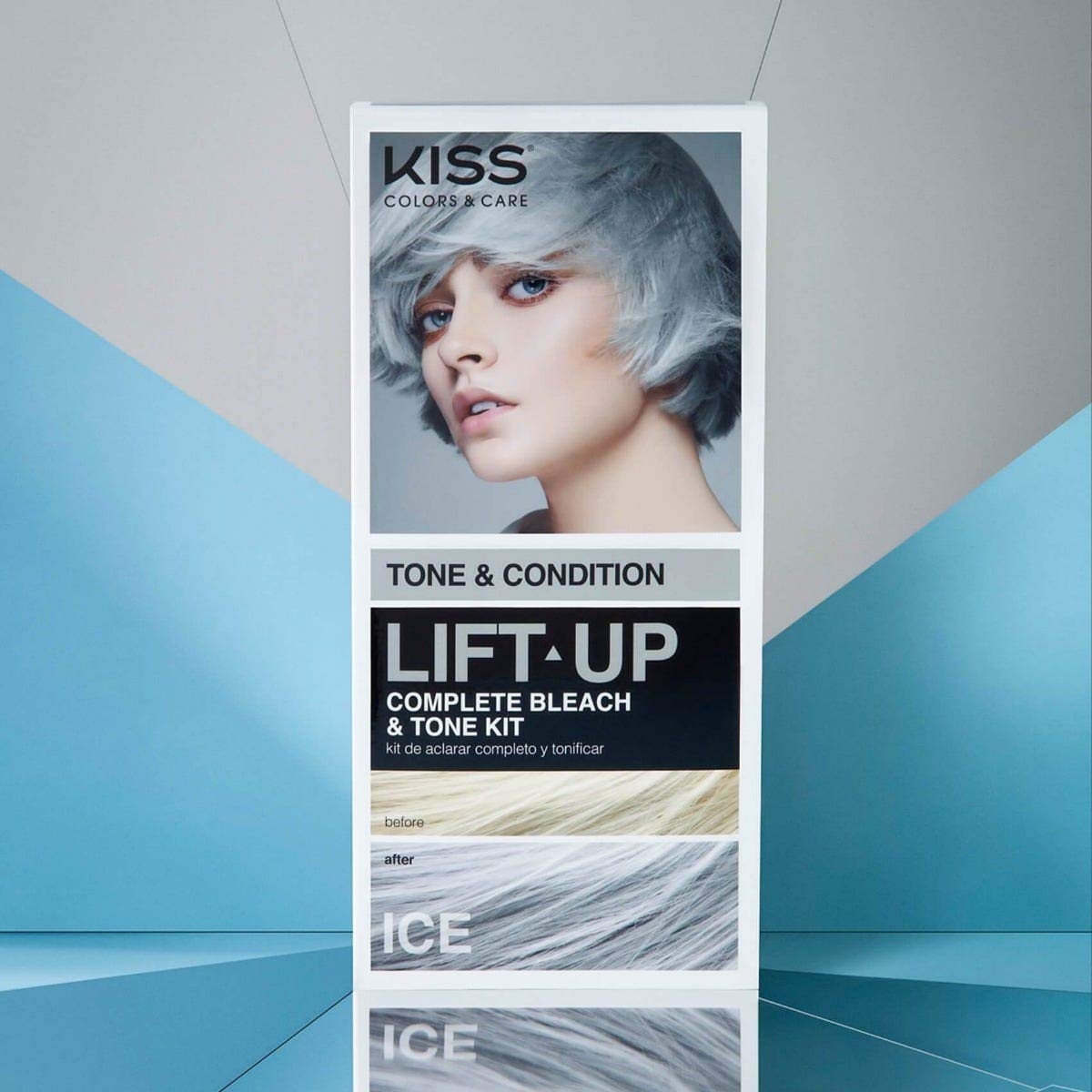 Foto 4 pulgar | Kit De Decoloración Capilar Kiss Lift Up Con Sérum Revitalizante Plex - Venta Internacional.