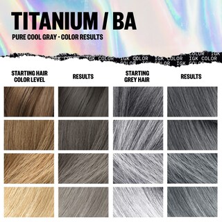 Foto 4 | Kit De Coloración De Cabello Igk Permanent Titanium Pure Cool Grey Ba - Venta Internacional.