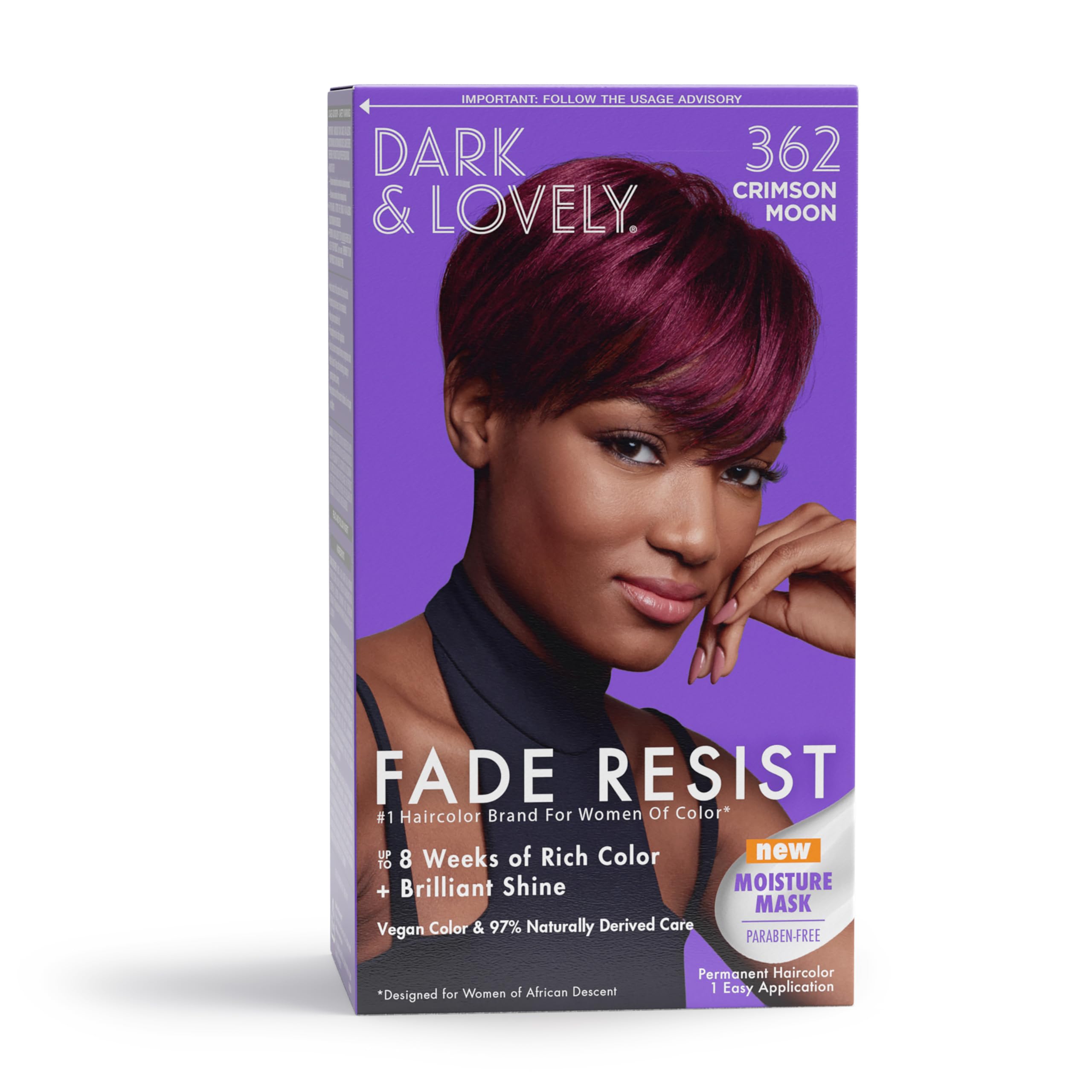 Foto 2 pulgar | Tinte De Pelo Softsheen-carson Dark And Lovely Crimson 2x100ml - Venta Internacional.