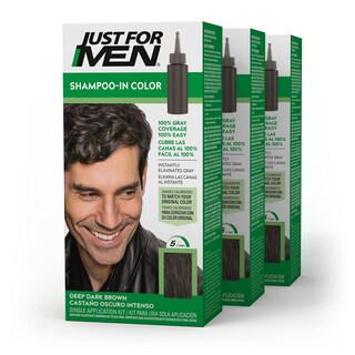 Foto 1 | Champú Para Teñir El Cabello Solo Para Hombres, Color Marrón Oscuro Oscuro, H-46 X3 - Venta Internacional.