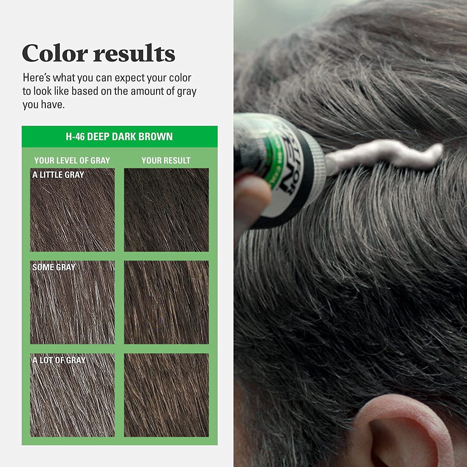 Foto 7 pulgar | Champú Para Teñir El Cabello Solo Para Hombres, Color Marrón Oscuro Oscuro, H-46 X3 - Venta Internacional.