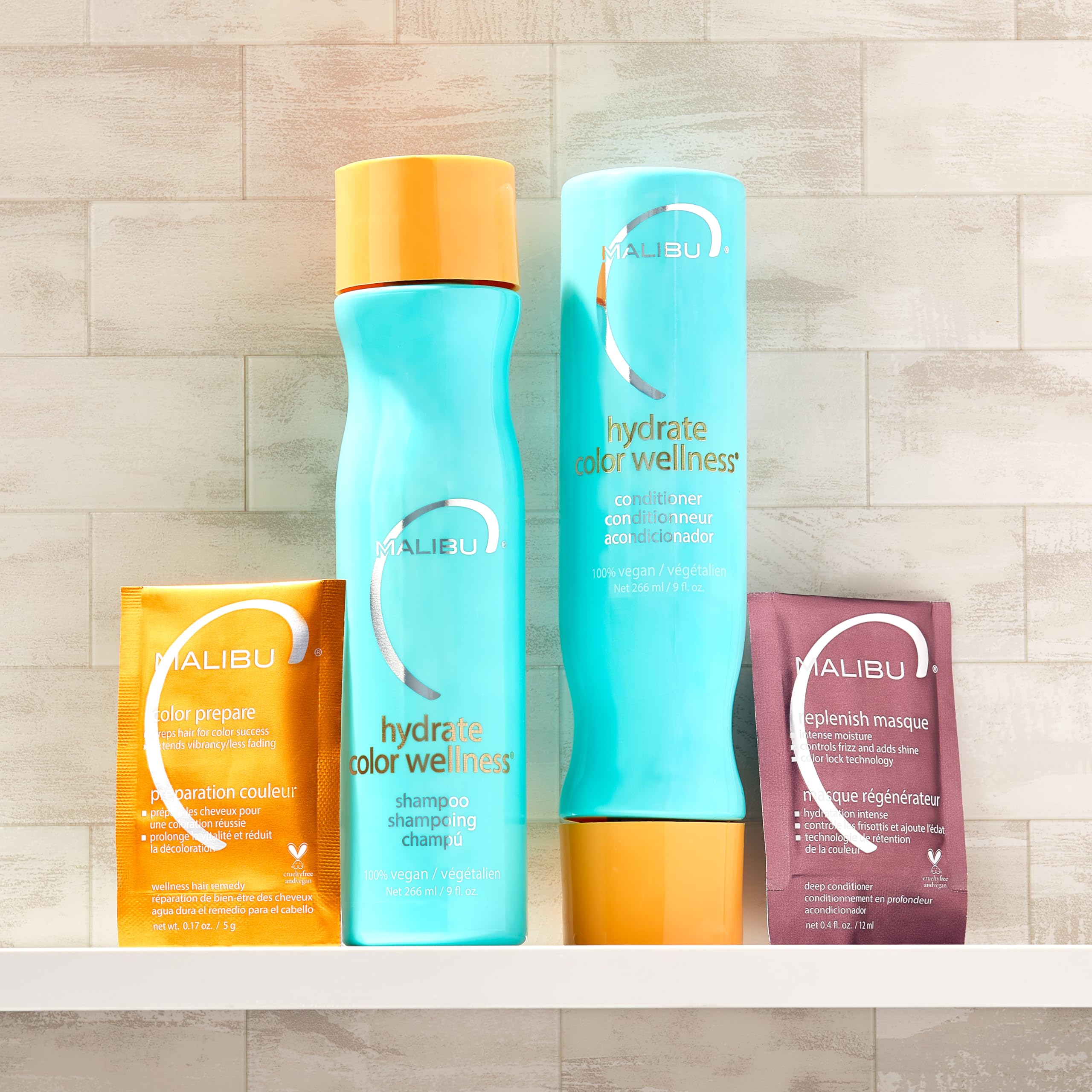 Foto 7 pulgar | Remedio Para El Cabello Malibu C Color Prepare Wellness (1 Paquete) - Venta Internacional.