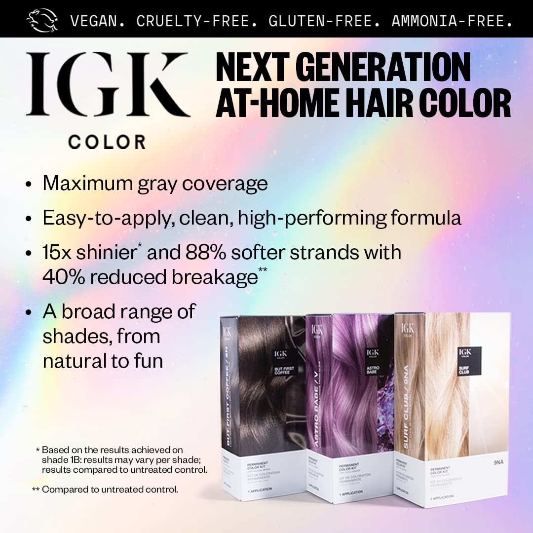 Foto 7 pulgar | Kit De Coloración De Cabello Igk Latte Dark Natural Blonde 7n 140ml - Venta Internacional.