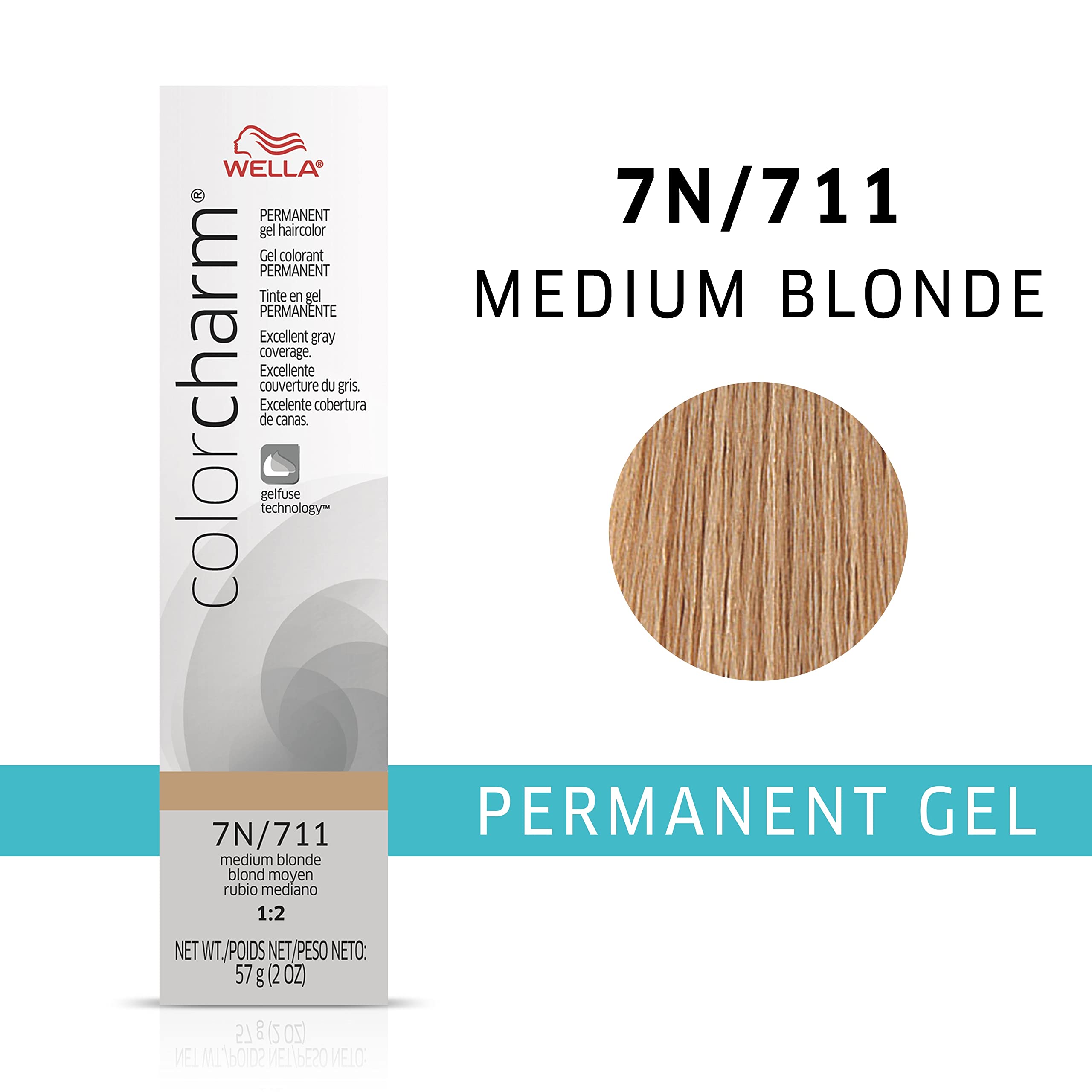 Foto 3 pulgar | Gel De Color Rubio Medio Wella Color Charm 7n - Venta Internacional.