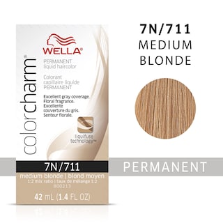 Foto 2 | Tinte De Pelo Wella Color Charm 7n, Rubio Medio, Cobertura Gris - Venta Internacional.