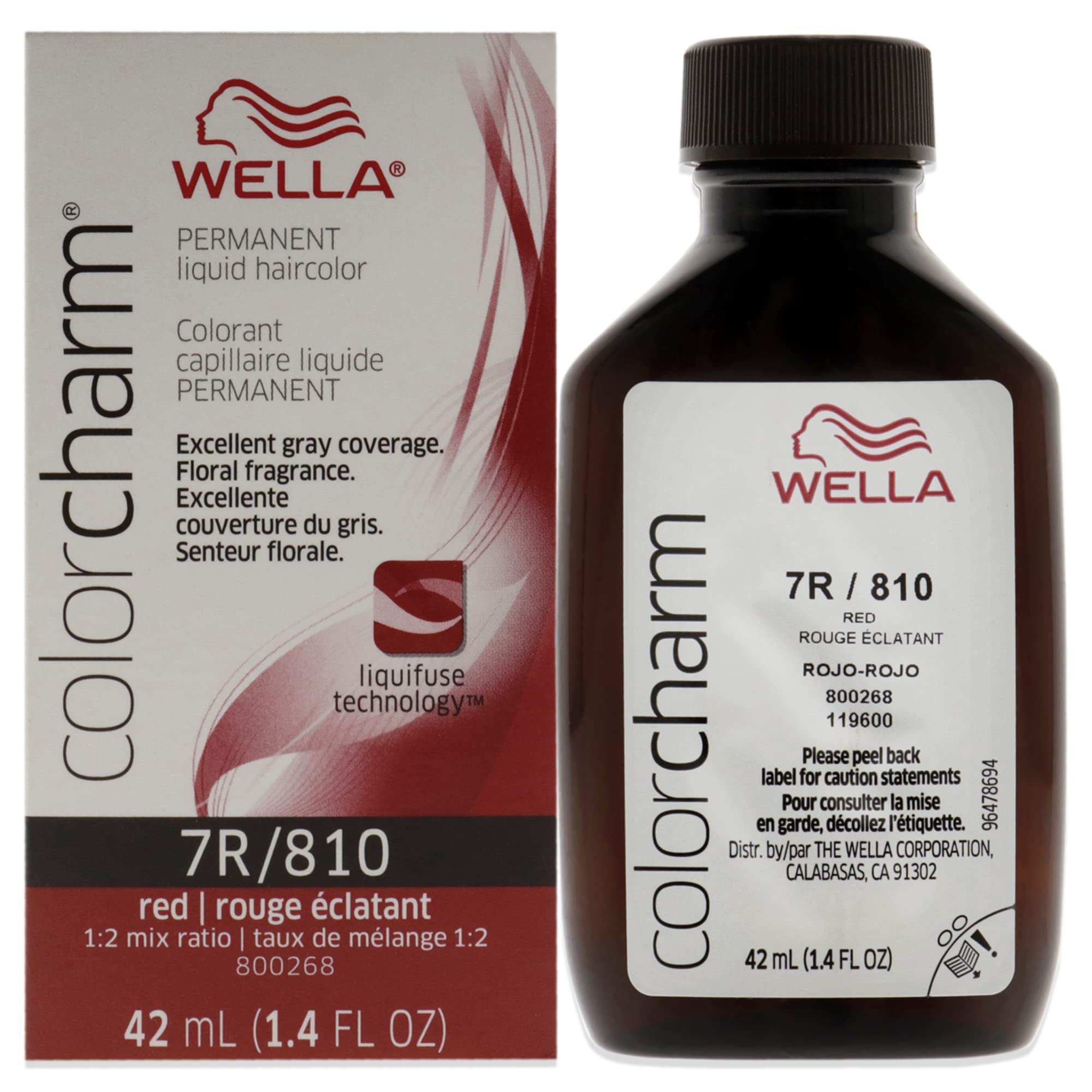 Tinte De Pelo Wella Color Charm Líquido Permanente 7r/810 Rojo 40 Ml - Venta Internacional.