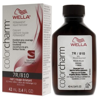 Foto 4 | Tinte De Pelo Wella Color Charm Líquido Permanente 7r/810 Rojo 40 Ml - Venta Internacional.