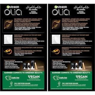 Foto 2 | Tinte Para El Cabello Garnier Olia Sin Amoniaco H03 Resalta A Las Morenas - Venta Internacional.