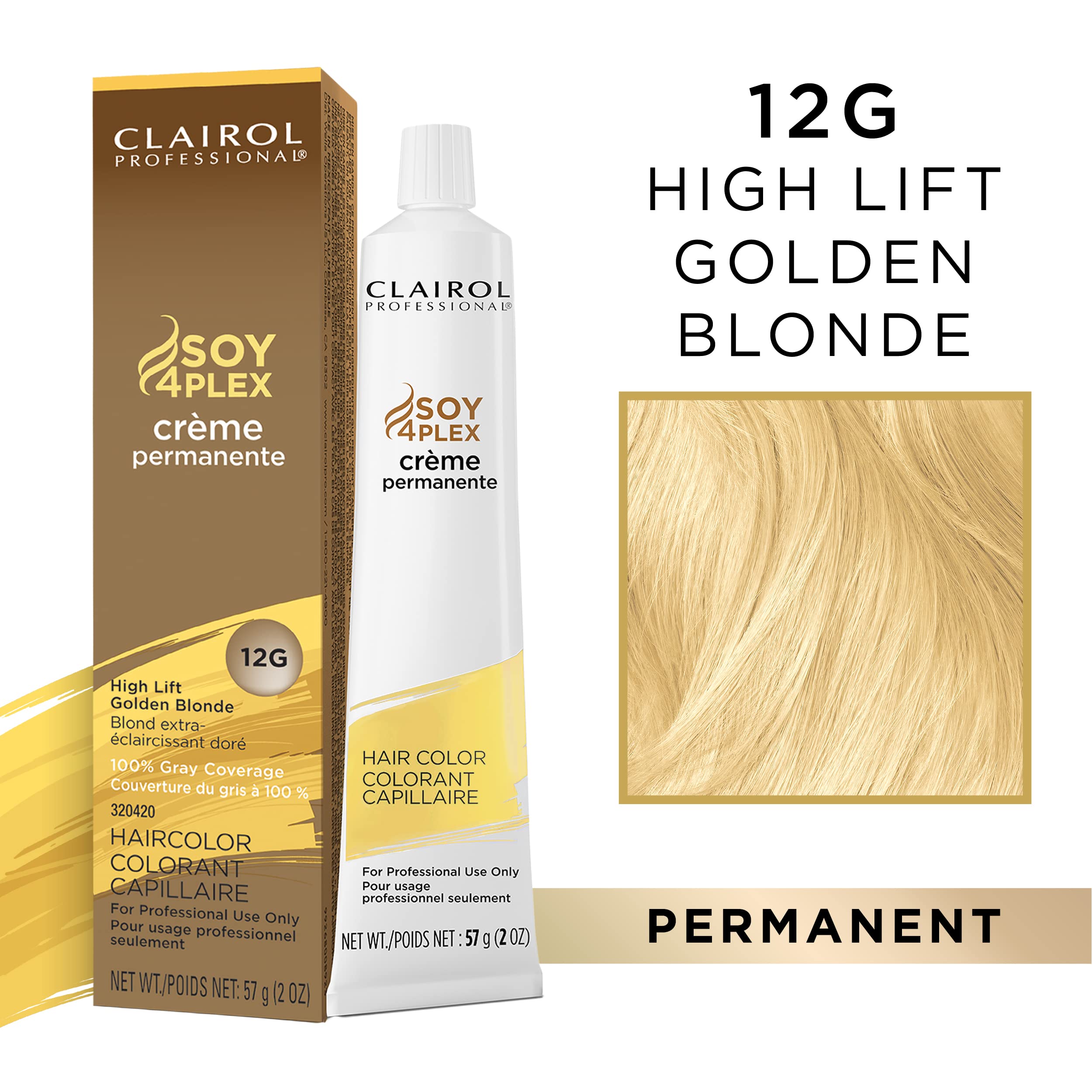 Foto 3 pulgar | Tinte De Pelo Clairol Professional Permanente 12 G High Lift Gold - Venta Internacional.