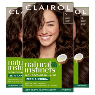 Foto 1 | Tinte Para El Cabello Clairol Natural Instincts Demi-permanent 5 Marrón Medio - Venta Internacional.
