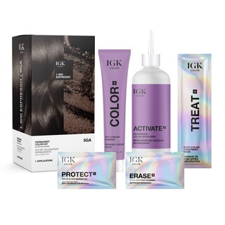 Foto 2 | Kit De Coloración De Cabello Igk Permanent 1-800 Espresso Golden Ash Brown - Venta Internacional.
