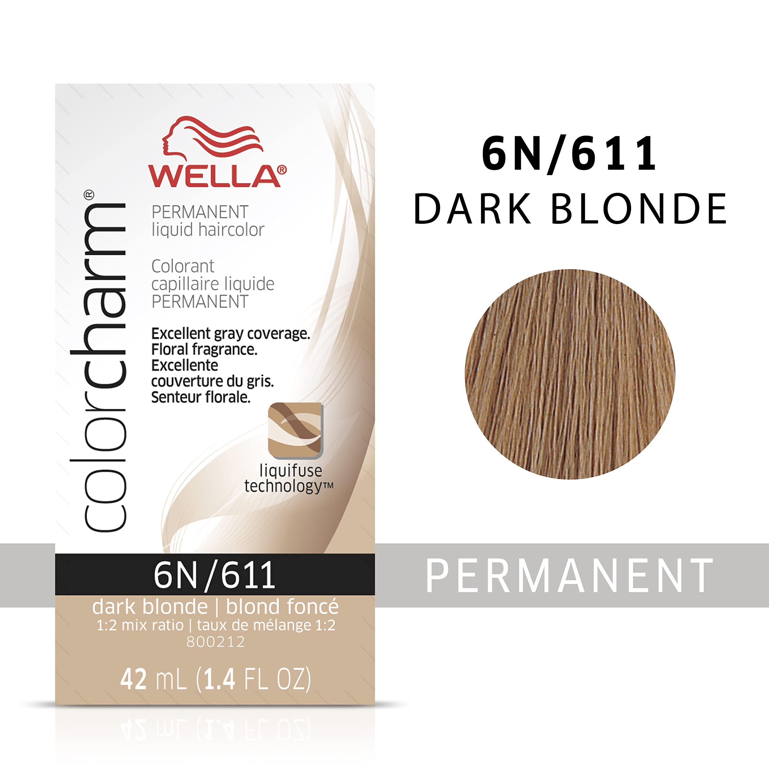 Foto 3 pulgar | Tinte De Pelo Wella Color Charm Permanent 6n, Rubio Oscuro, 42 Ml - Venta Internacional.