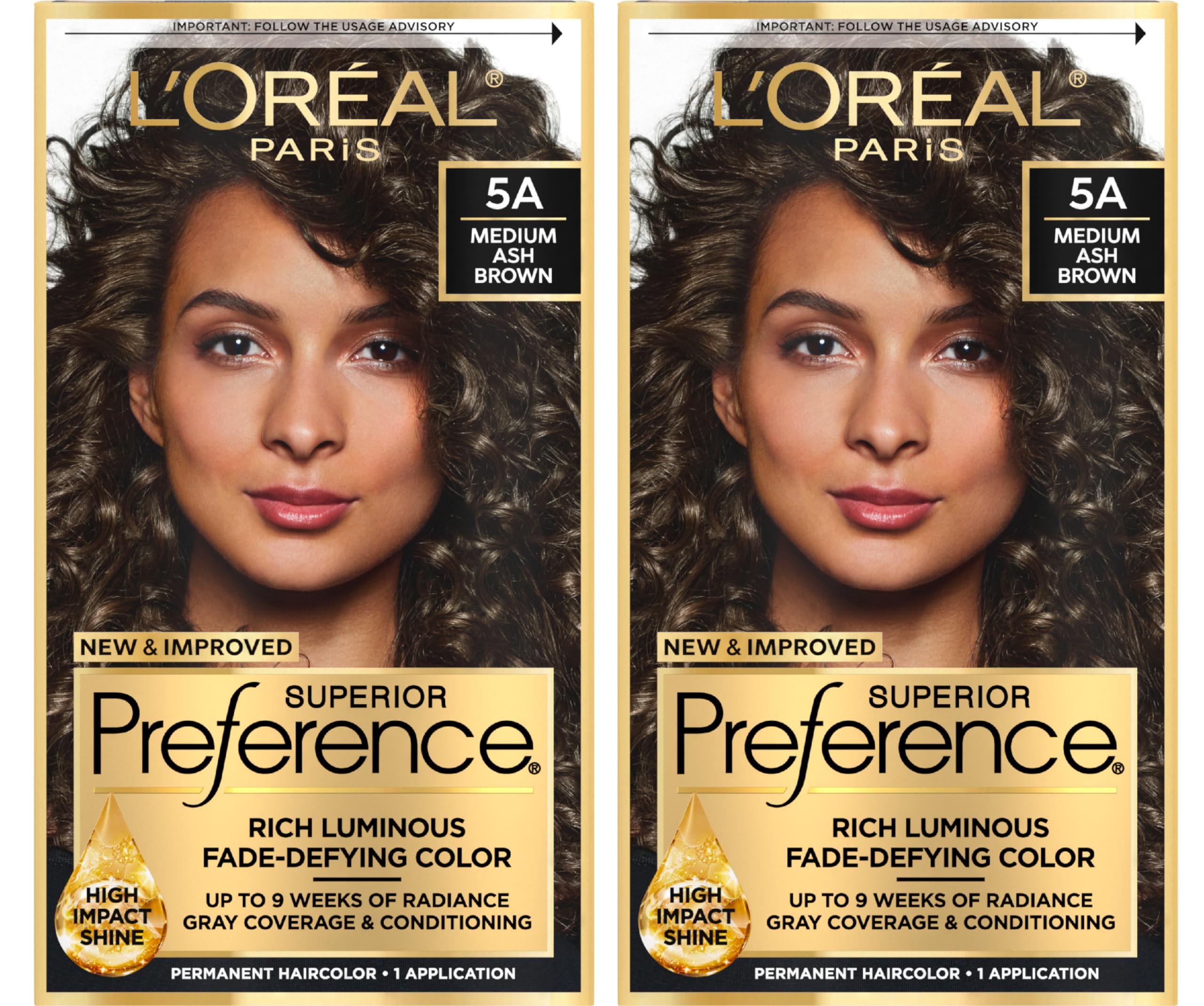 Foto 2 pulgar | Tinte Para El Cabello L'oreal Paris Superior Preference Medium Ceniz Brown - Venta Internacional.
