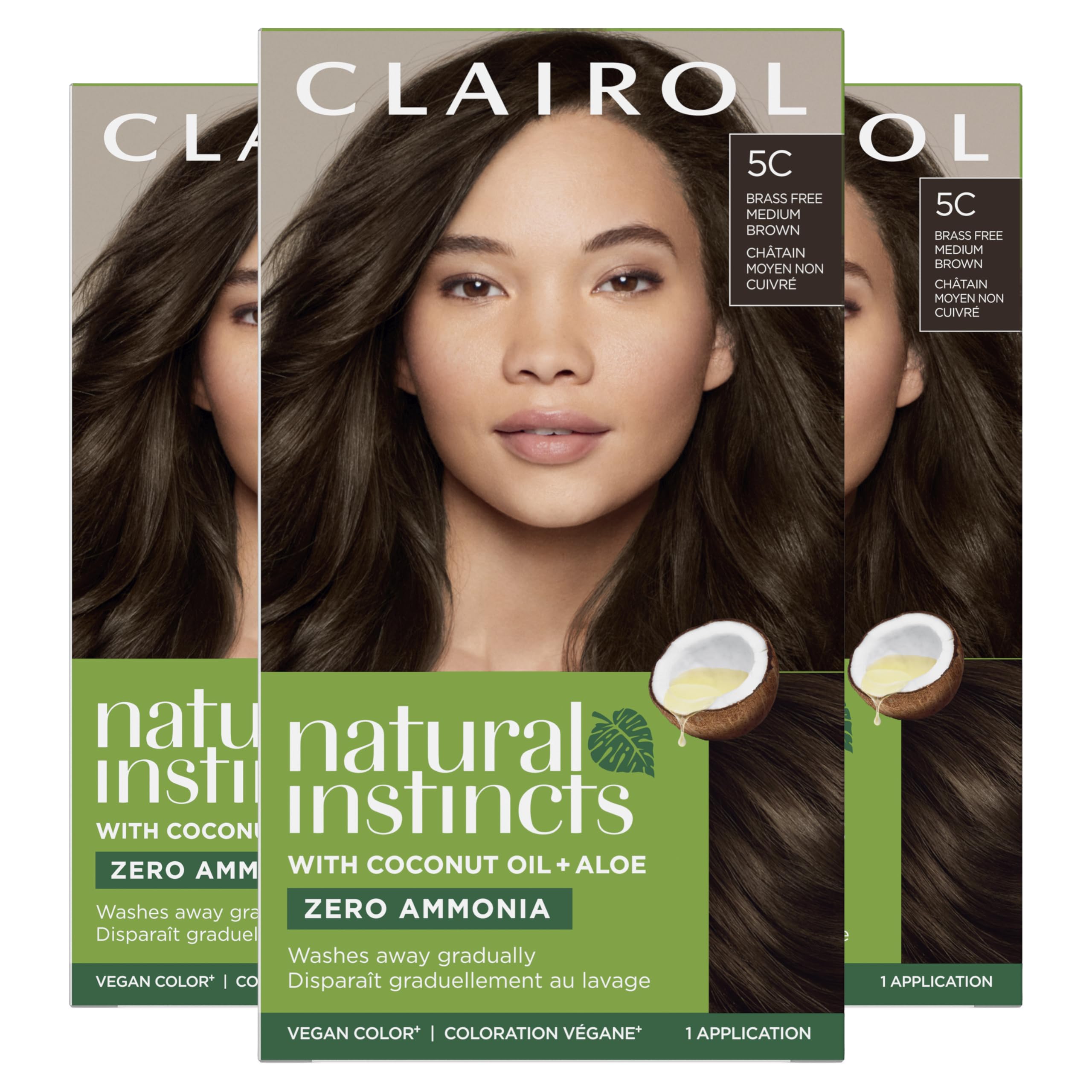 Foto 2 pulgar | Tinte Para El Cabello Clairol Natural Instincts Demi-permanent 5c Brown X3 - Venta Internacional.