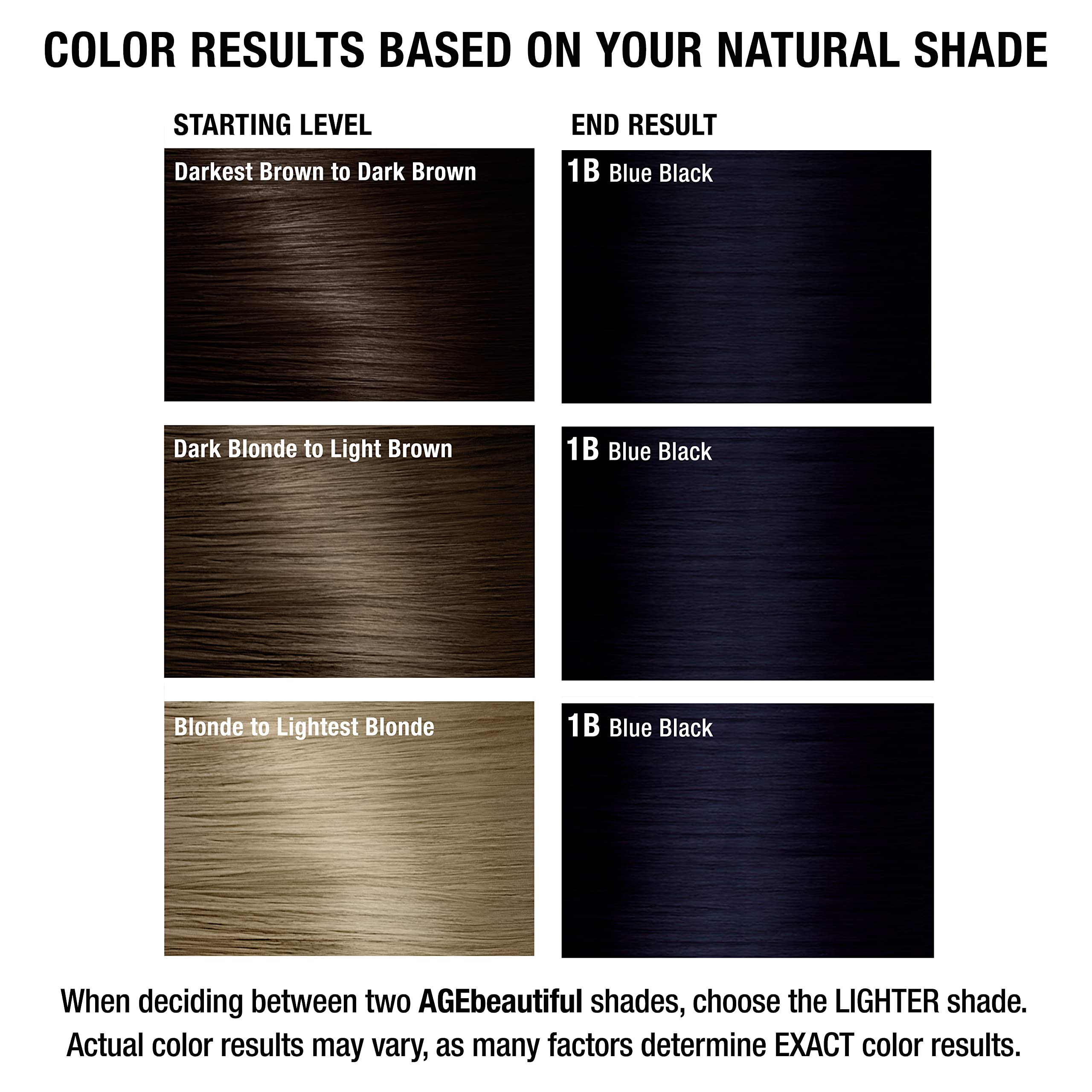 Foto 8 pulgar | Tinte De Pelo Age Beautiful Liqui Creme 1b Blue Black +100 Ml - Venta Internacional.