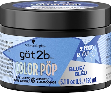 Foto 1 | Mascarilla Para Teñir El Cabello Got2b Color Pop Semipermanente Azul 150 Ml - Venta Internacional.