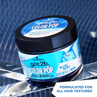 Foto 2 | Mascarilla Para Teñir El Cabello Got2b Color Pop Semipermanente Azul 150 Ml - Venta Internacional.