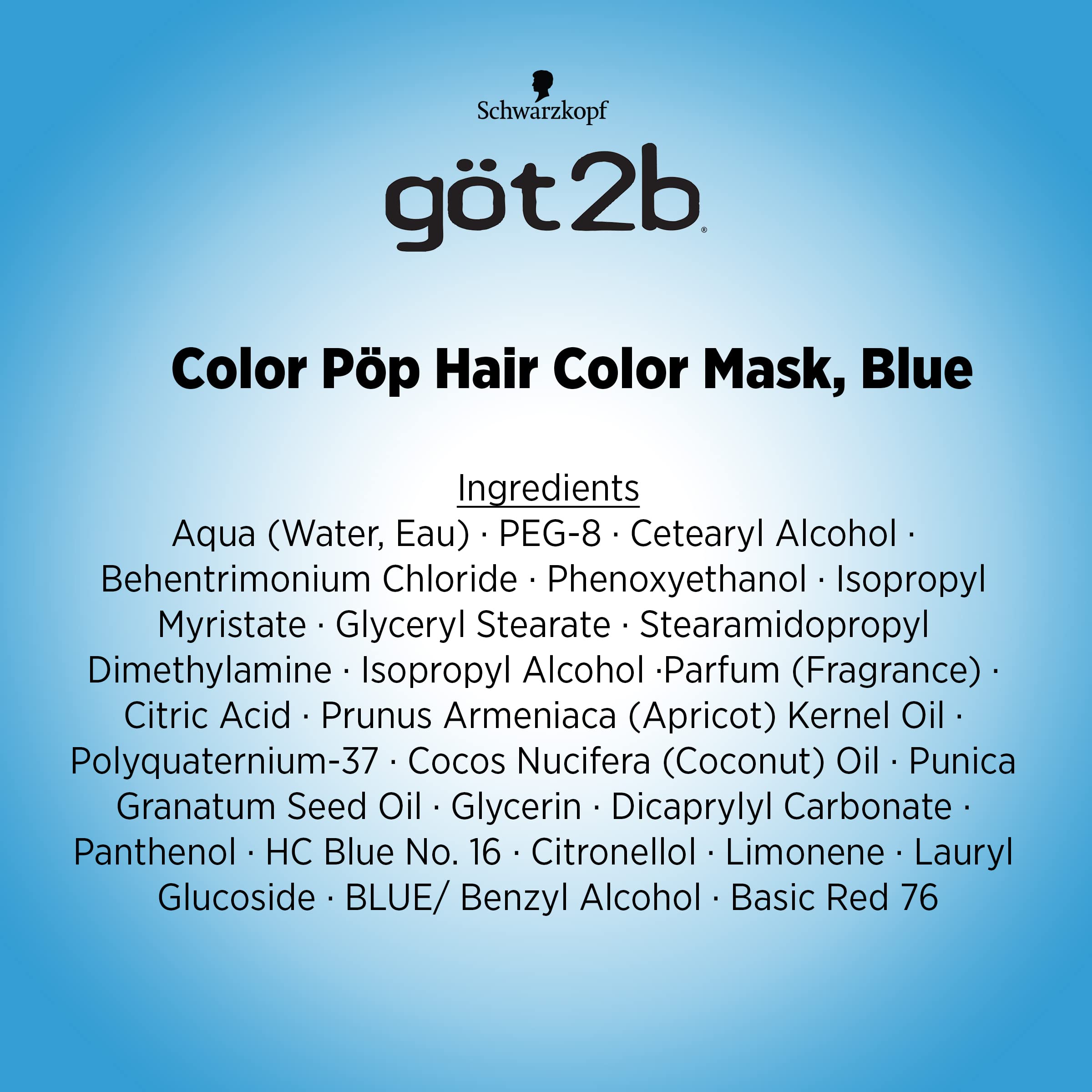 Foto 5 pulgar | Mascarilla Para Teñir El Cabello Got2b Color Pop Semipermanente Azul 150 Ml - Venta Internacional.