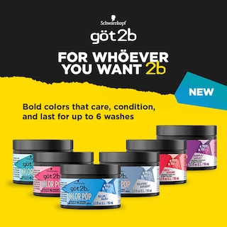 Foto 5 | Mascarilla Para Teñir El Cabello Got2b Color Pop Semipermanente Azul 150 Ml - Venta Internacional.