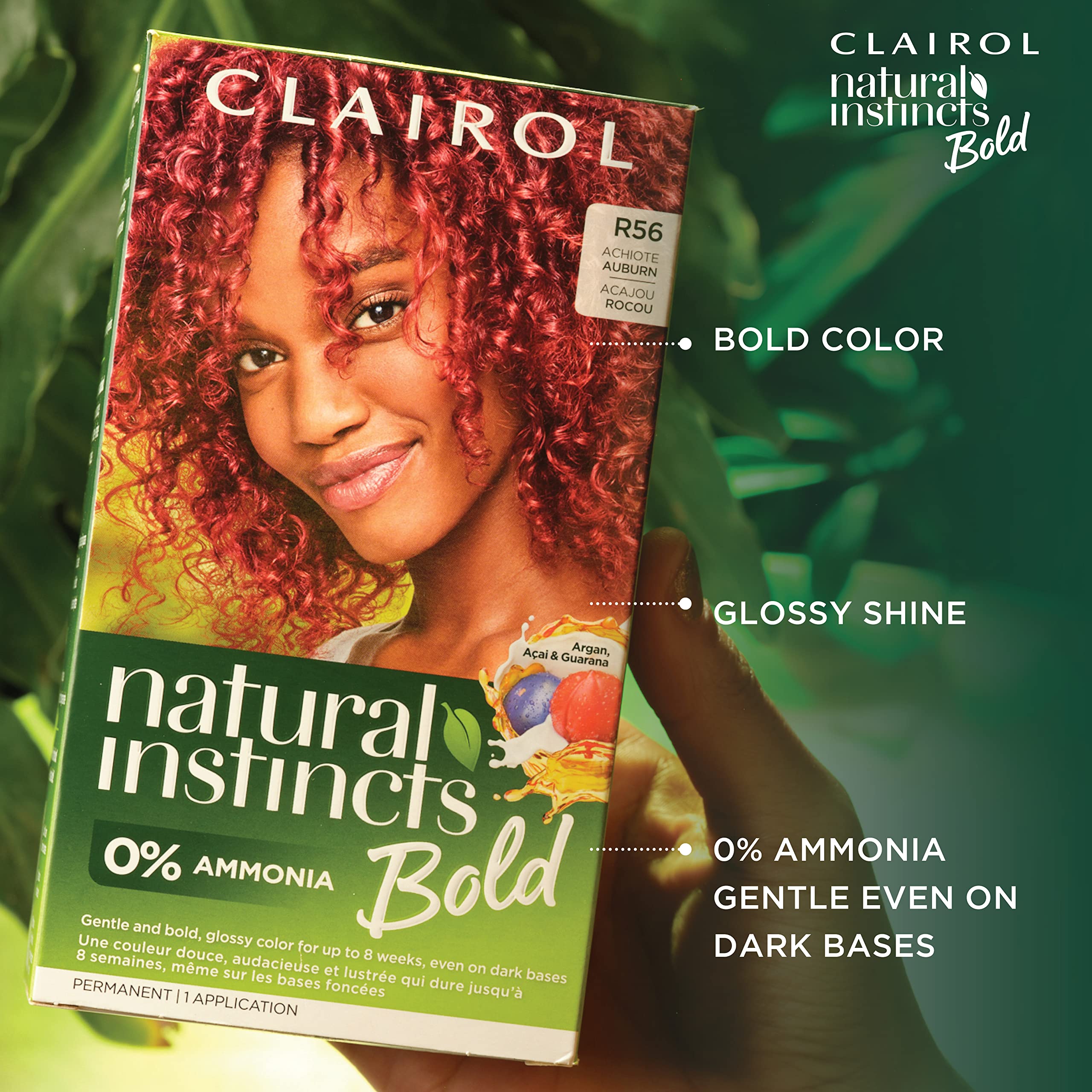 Foto 6 pulgar | Tinte Para El Cabello Clairol Natural Instincts Bold R56 Achiote Auburn - Venta Internacional.