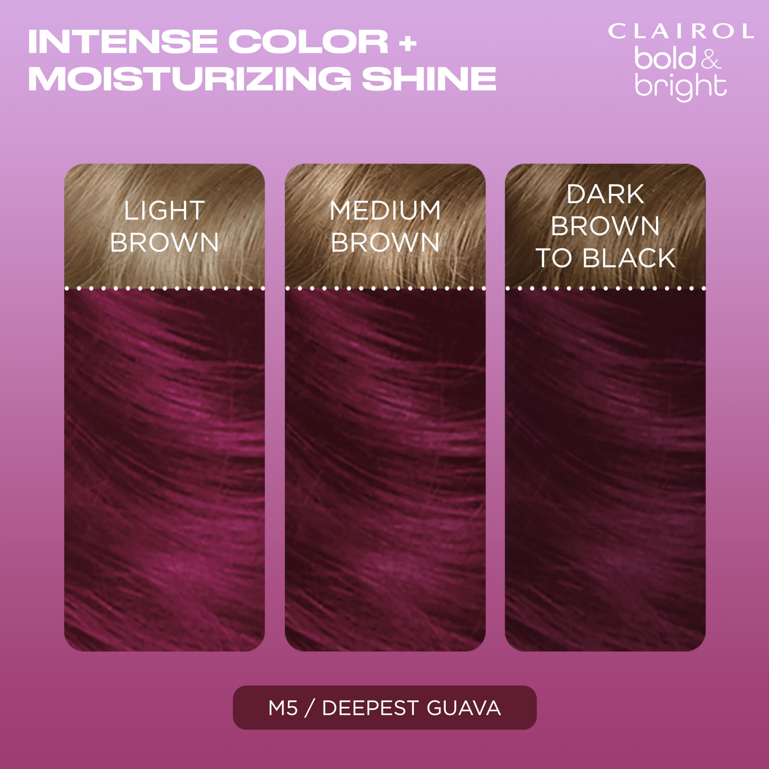 Foto 4 pulgar | Tinte Para El Cabello Clairol Bold & Bright M5 Deepest Guava Permanent - Venta Internacional.