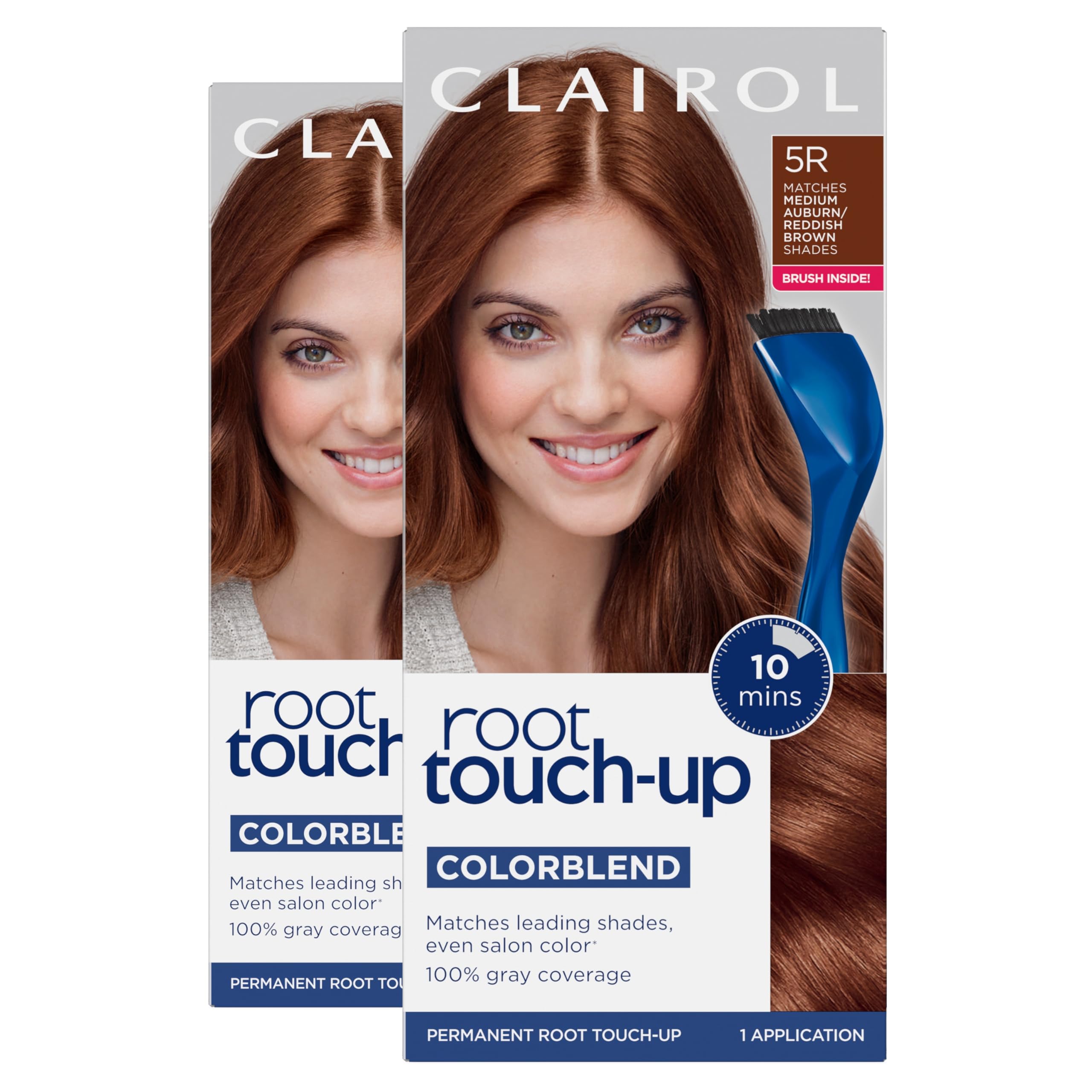 Foto 2 pulgar | Tinte Para El Cabello Clairol Root Touch-up Nice'n Easy 5r Auburn, Paquete De 2 - Venta Internacional.