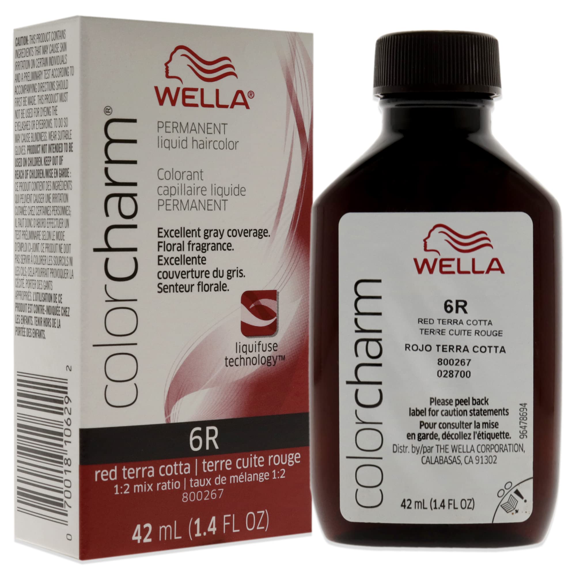 Foto 4 pulgar | Tinte De Pelo Wella Color Charm Permanent 6r Red Terra Cotta 40 Ml - Venta Internacional.