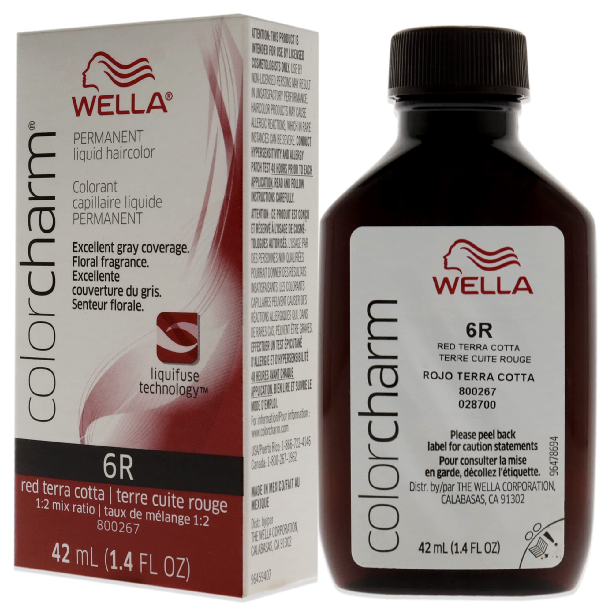 Foto 5 pulgar | Tinte De Pelo Wella Color Charm Permanent 6r Red Terra Cotta 40 Ml - Venta Internacional.