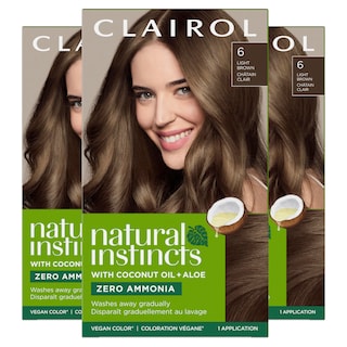 Foto 1 | Tinte Para El Cabello Clairol Natural Instincts Demi-permanent 6 Castaño Claro - Venta Internacional.