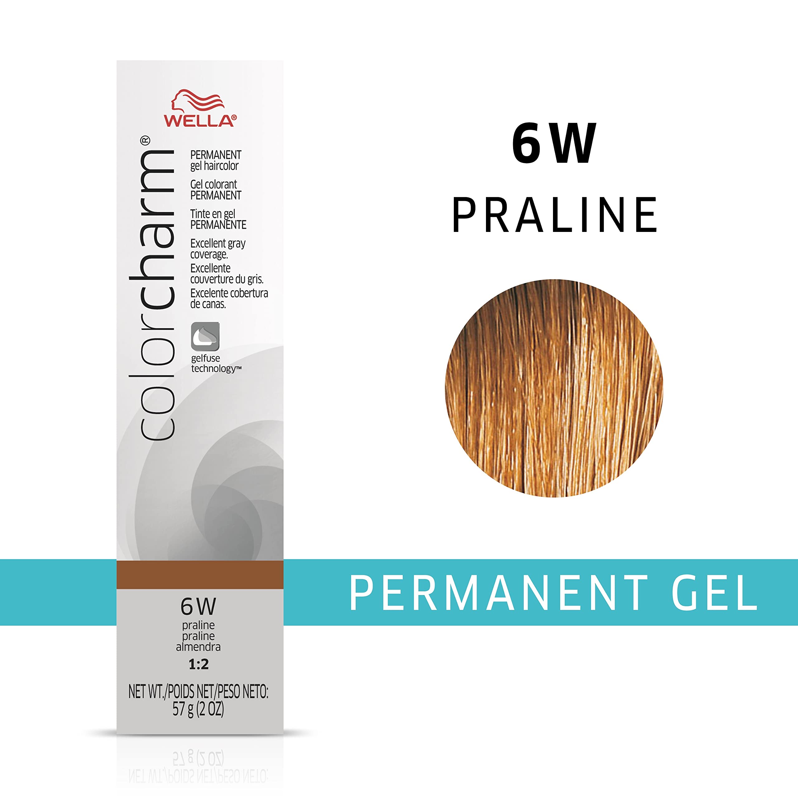 Foto 3 pulgar | Gel Permanente Para Teñir El Cabello Wella Color Charm, 6 W, Praliné - Venta Internacional.