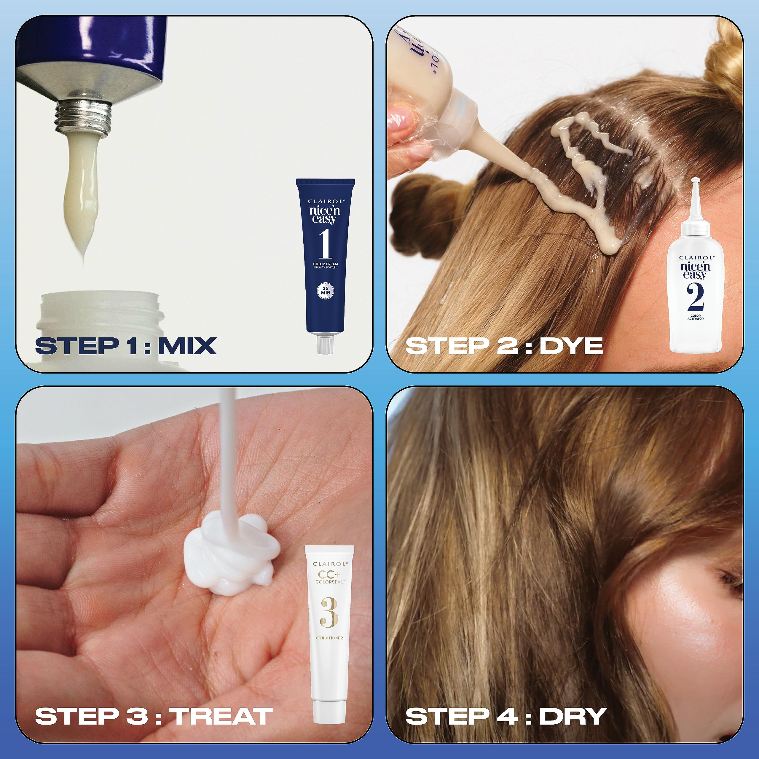 Foto 5 pulgar | Tinte Para El Cabello Clairol Nice'n Easy 8r Medium Rojizo Rubio X3 - Venta Internacional.