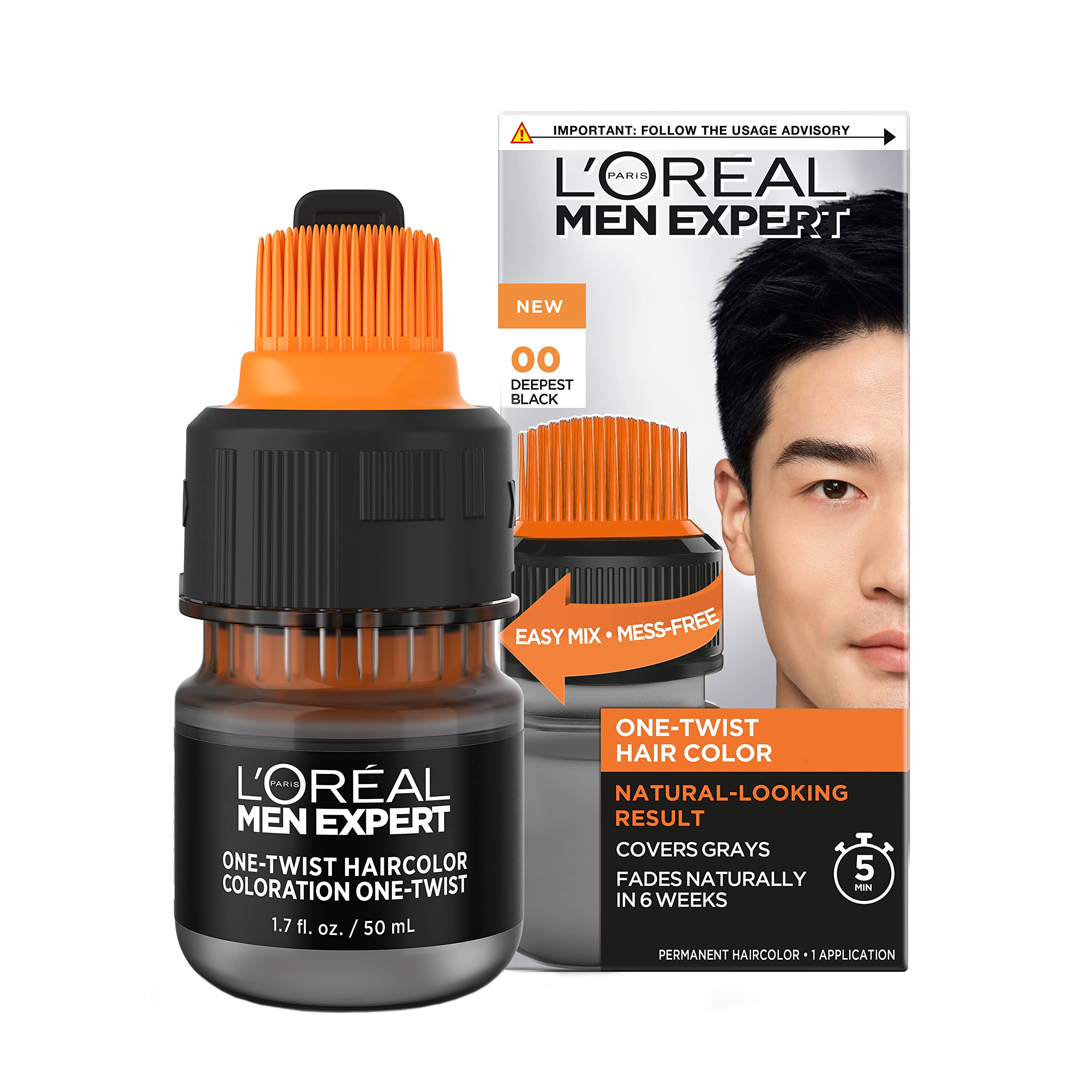 Foto 2 pulgar | Tinte Para El Cabello L'oréal Paris Men Expert Deepest Black 00 Kit - Venta Internacional.